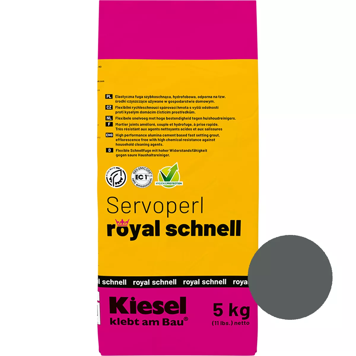 Fugemasse Servoperl Royal Quick Basalt 5 kg