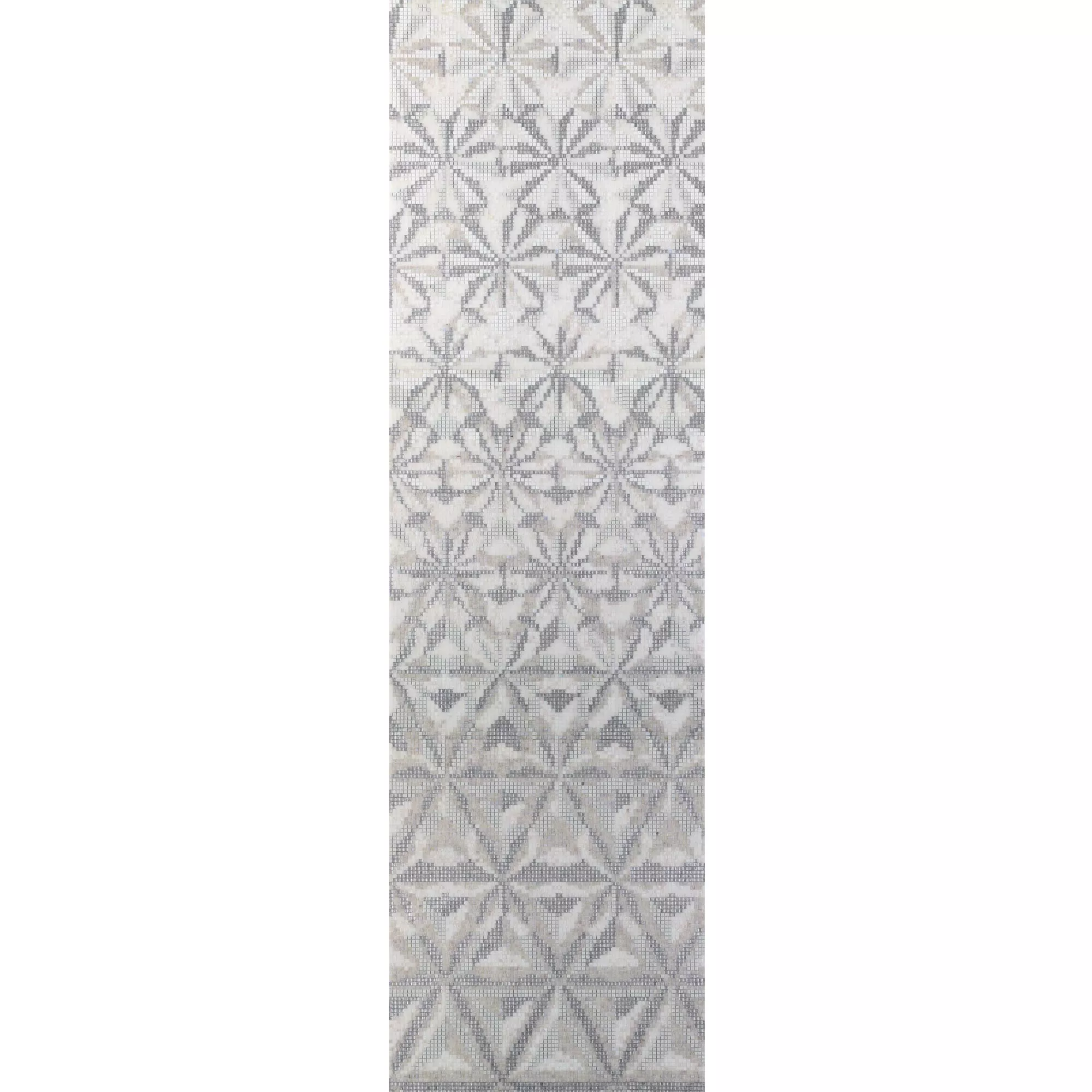 Glasmosaik Billede Magicflower White 140x240cm