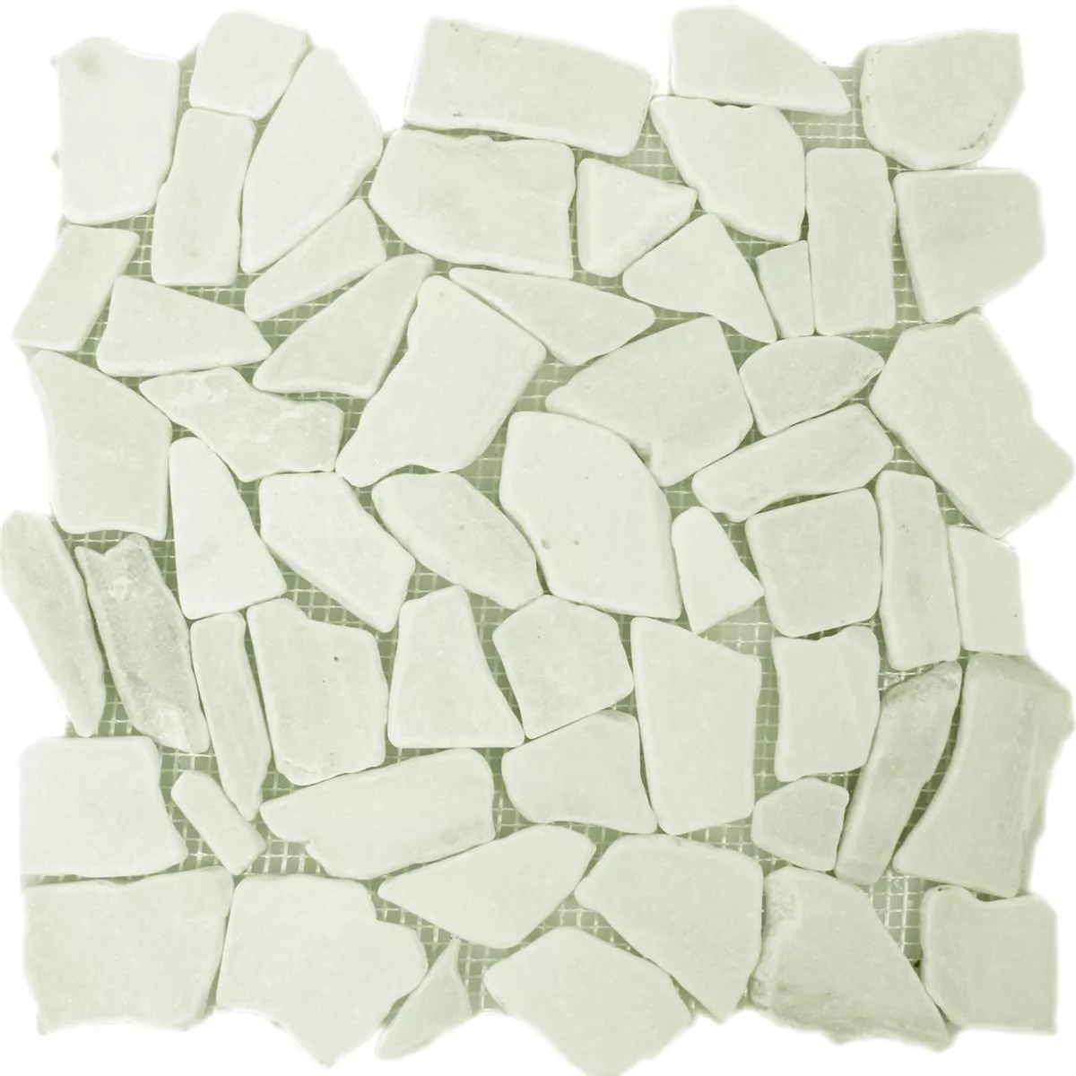 Mosaik Fliser Marmor Brud Hvid