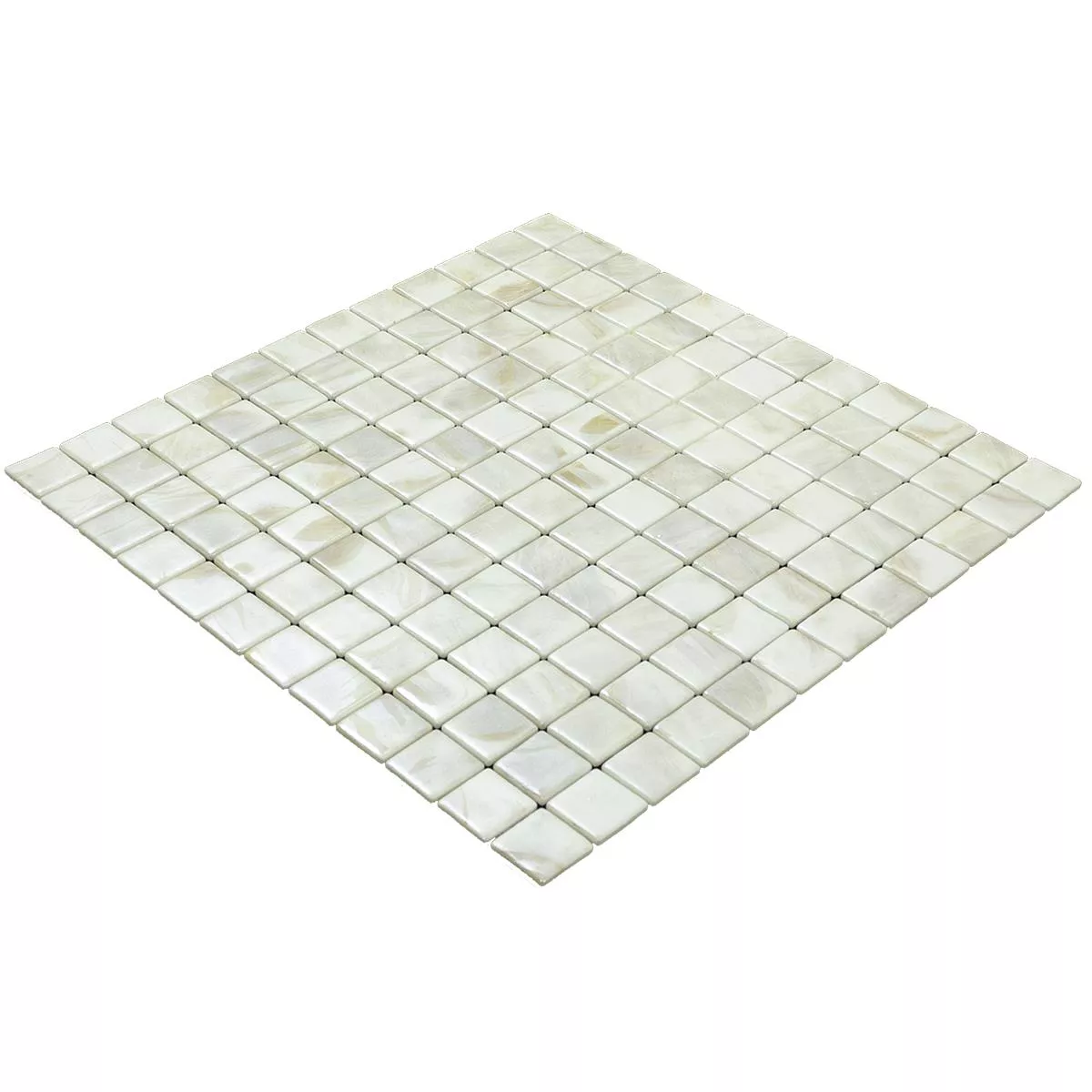 Glas Swimmingpool Mosaik Alassio Beige 25