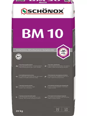 Vægspartel betonafretningsmørtel Schönox BM 10 20 kg Vægspartel betonafretningsmørtel Schönox BM 10 20 kg