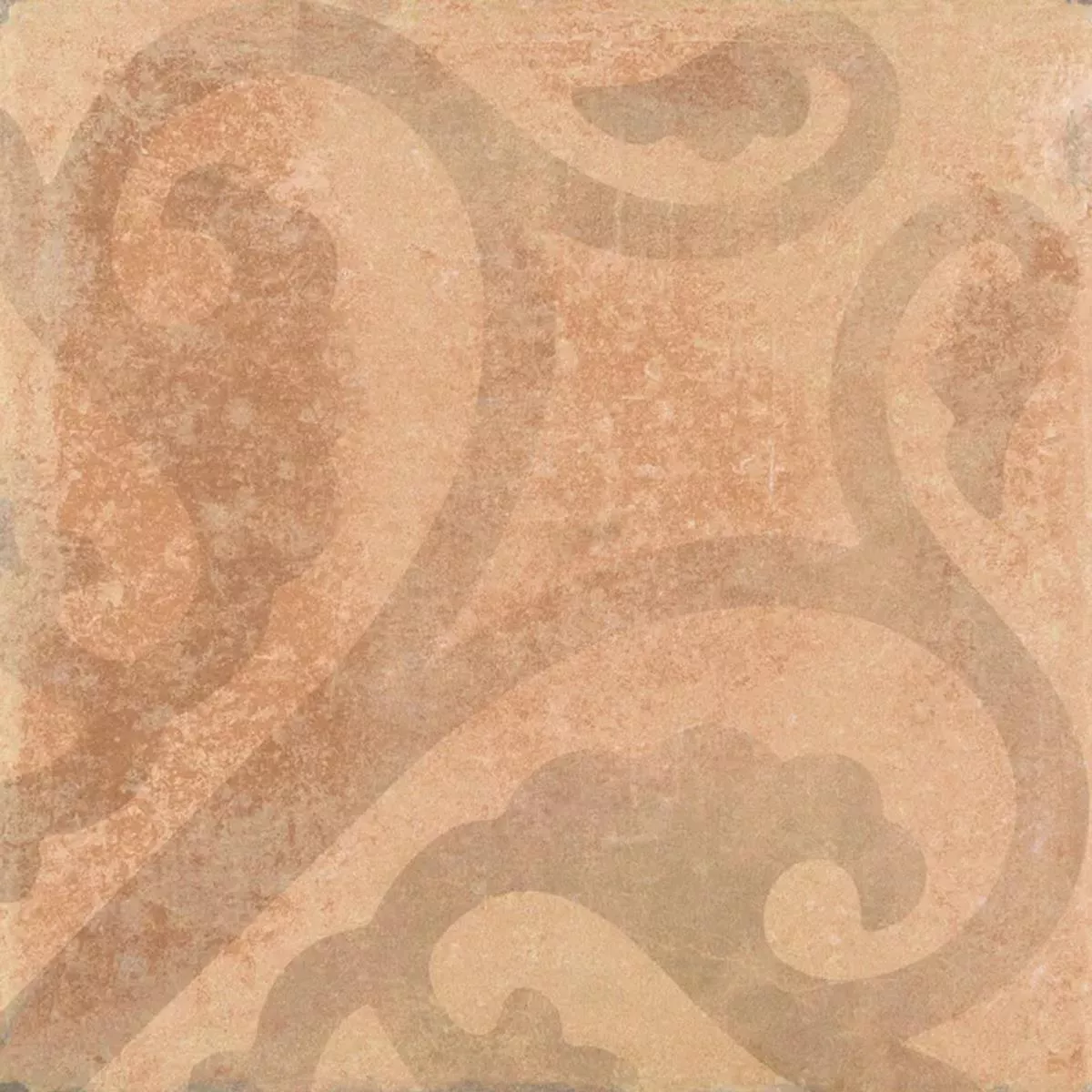 Queens Terracotta Braun Dekor 25x25 cm