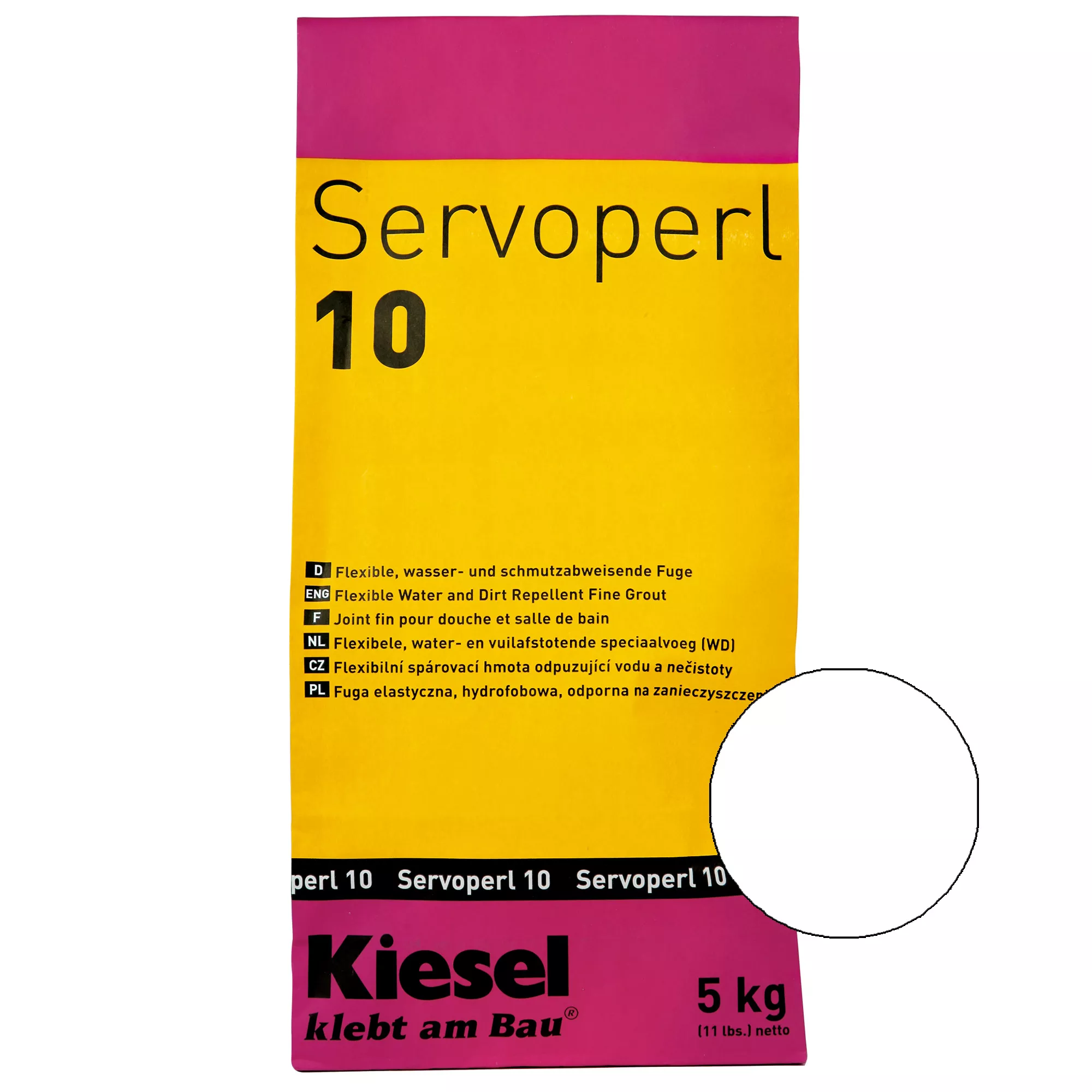 Kiesel Servoperl 10 - Fleksibel Cementforbindelse (5KG Edelweiss)