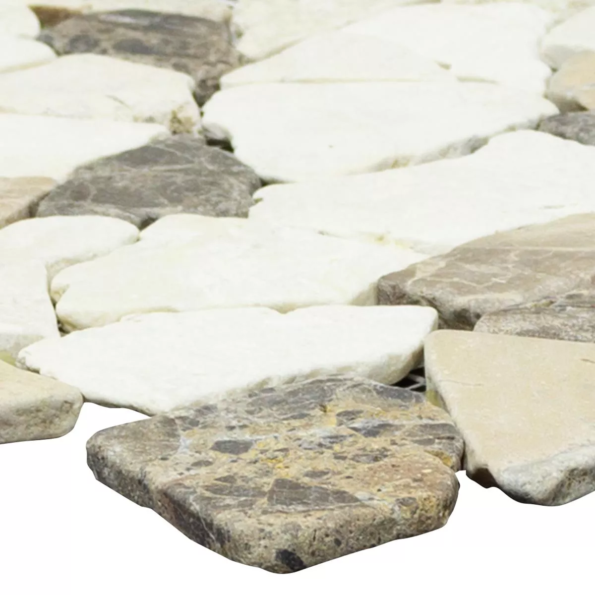 Marmor Brud Mosaik Fliser Dolcevista Brun Hvid Marmor Brud Mosaik Fliser Dolcevista Brun Hvid
