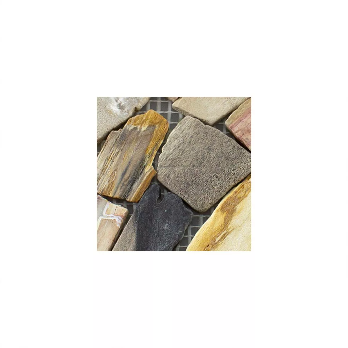 Prøve Marmor Brud Mosaik Fliser Erdenet Brun Beige