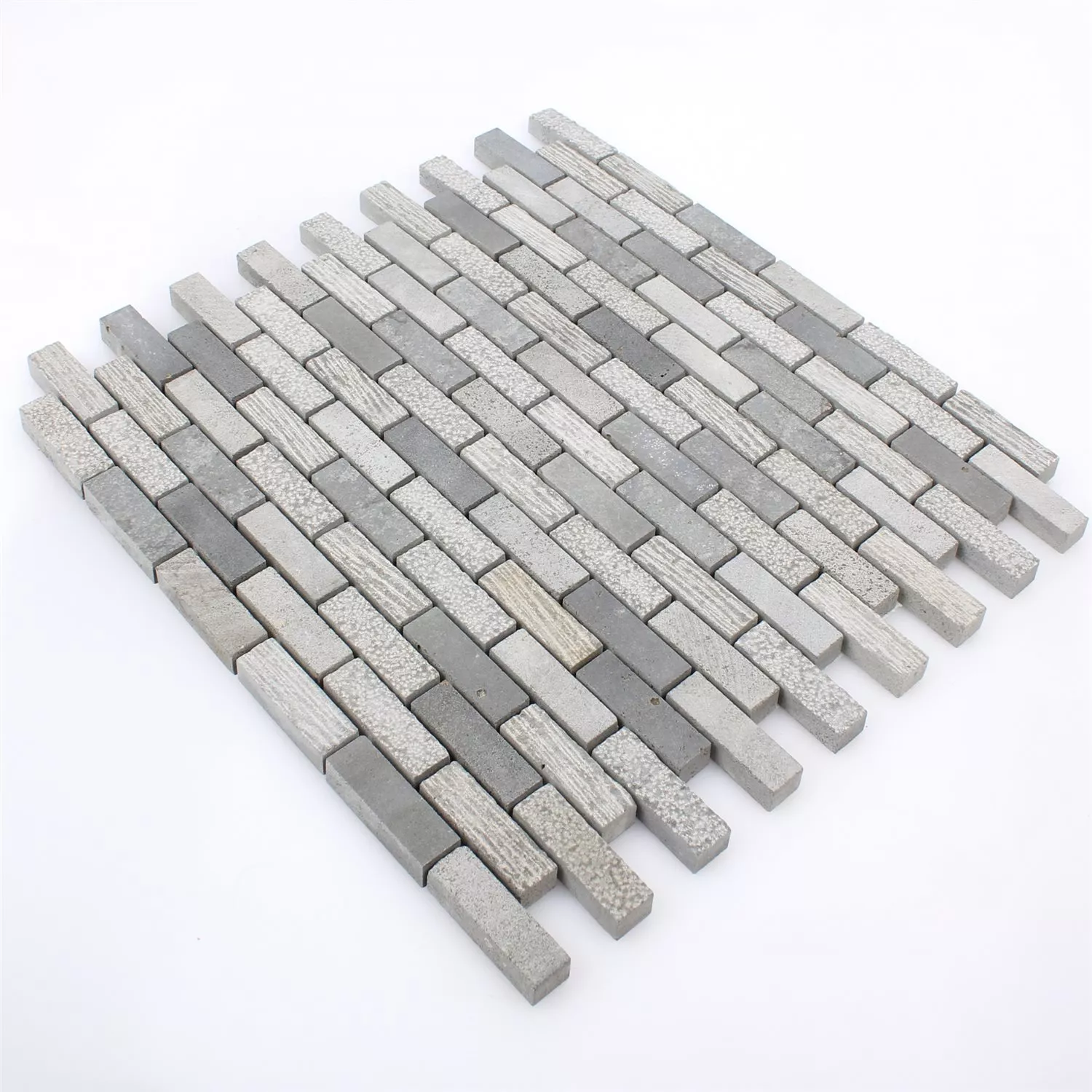 Mosaik Fliser Daimon Sten Carving Mix Cement Grey