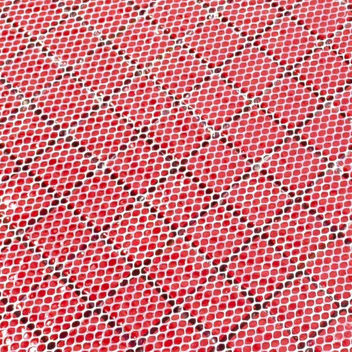 Glasmosaik Fliser Santa Cruz Struktureret Rød