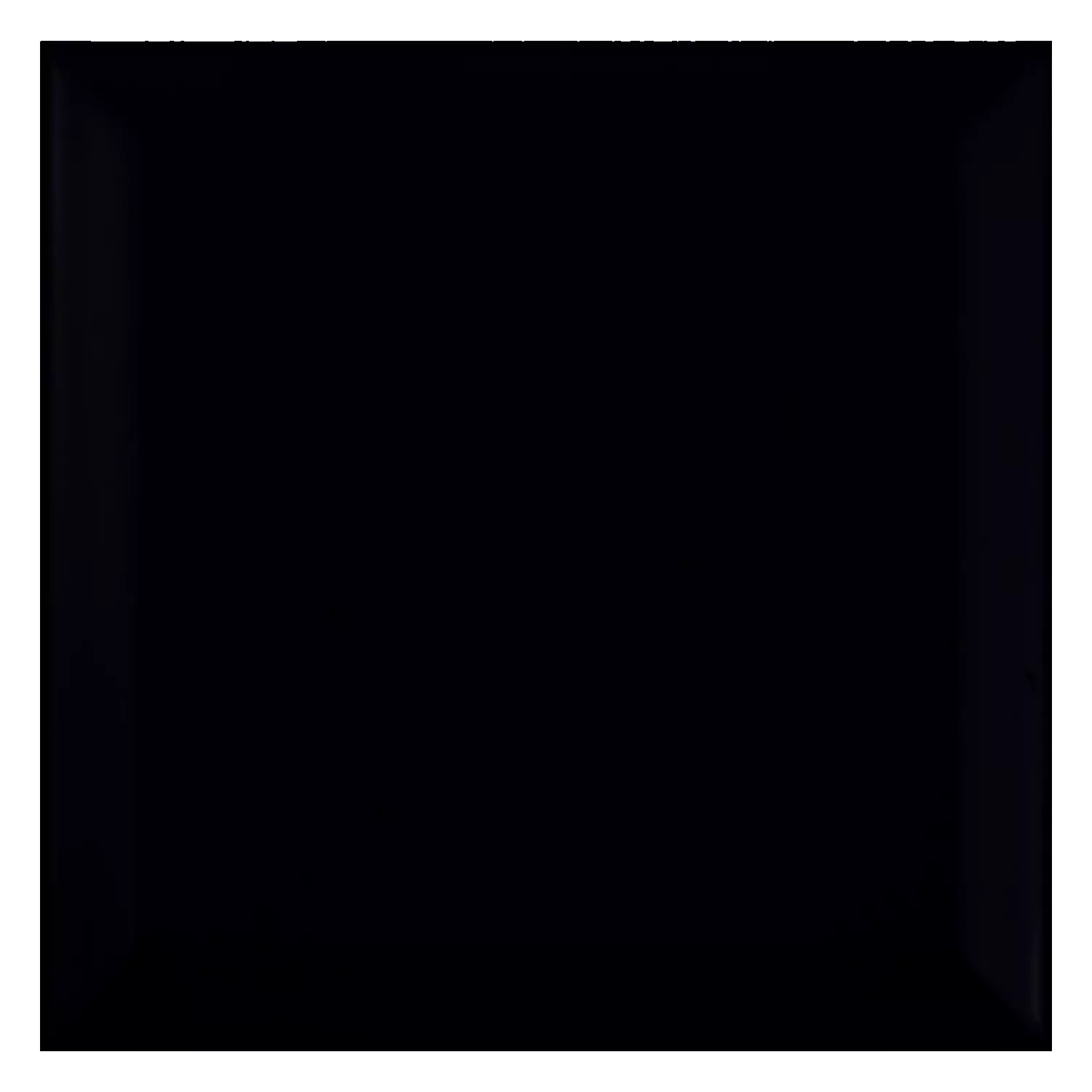 Metro flise Sort Måtte 15x15 cm Med Facet Eris Negro