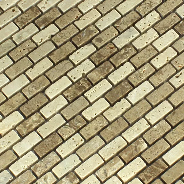 Mosaik Fliser Travertino Gironde Noce