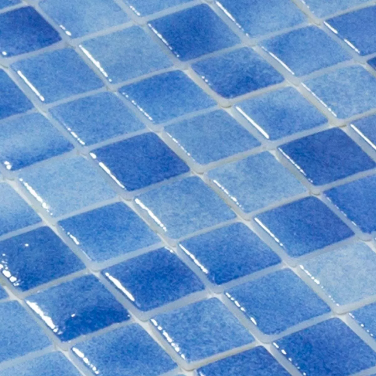 Glas Swimmingpool Mosaik Lagoona Blå