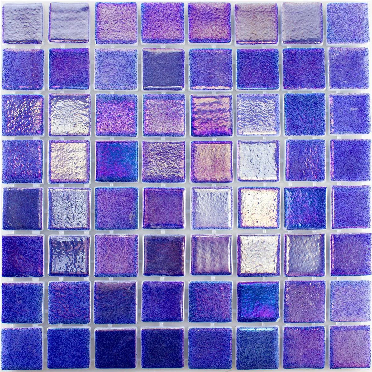 Prøve Glas Swimmingpool Mosaik McNeal Mørkeblå 38