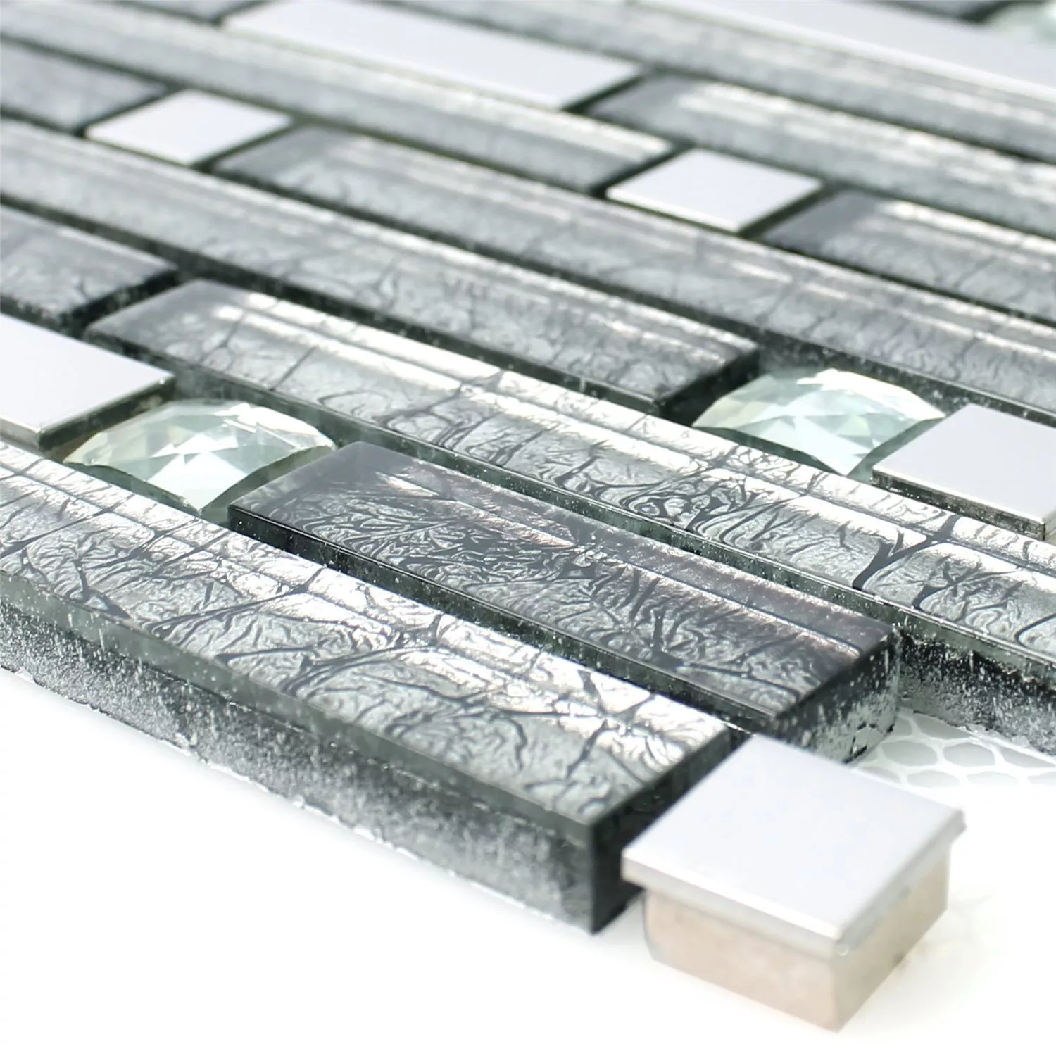 Mosaik Fliser Daphne Sølv Diamant Mosaik Fliser Daphne Sølv Diamant