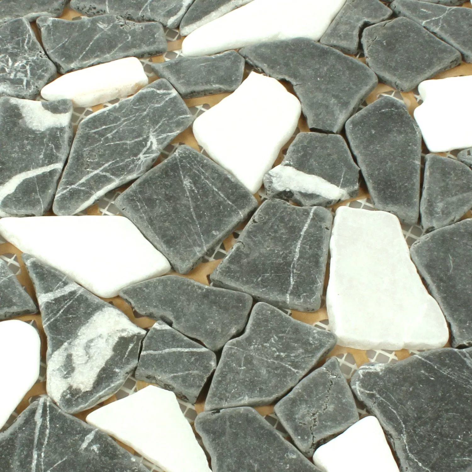 Prøve Mosaik Fliser Marmor Brud Verde Botticino