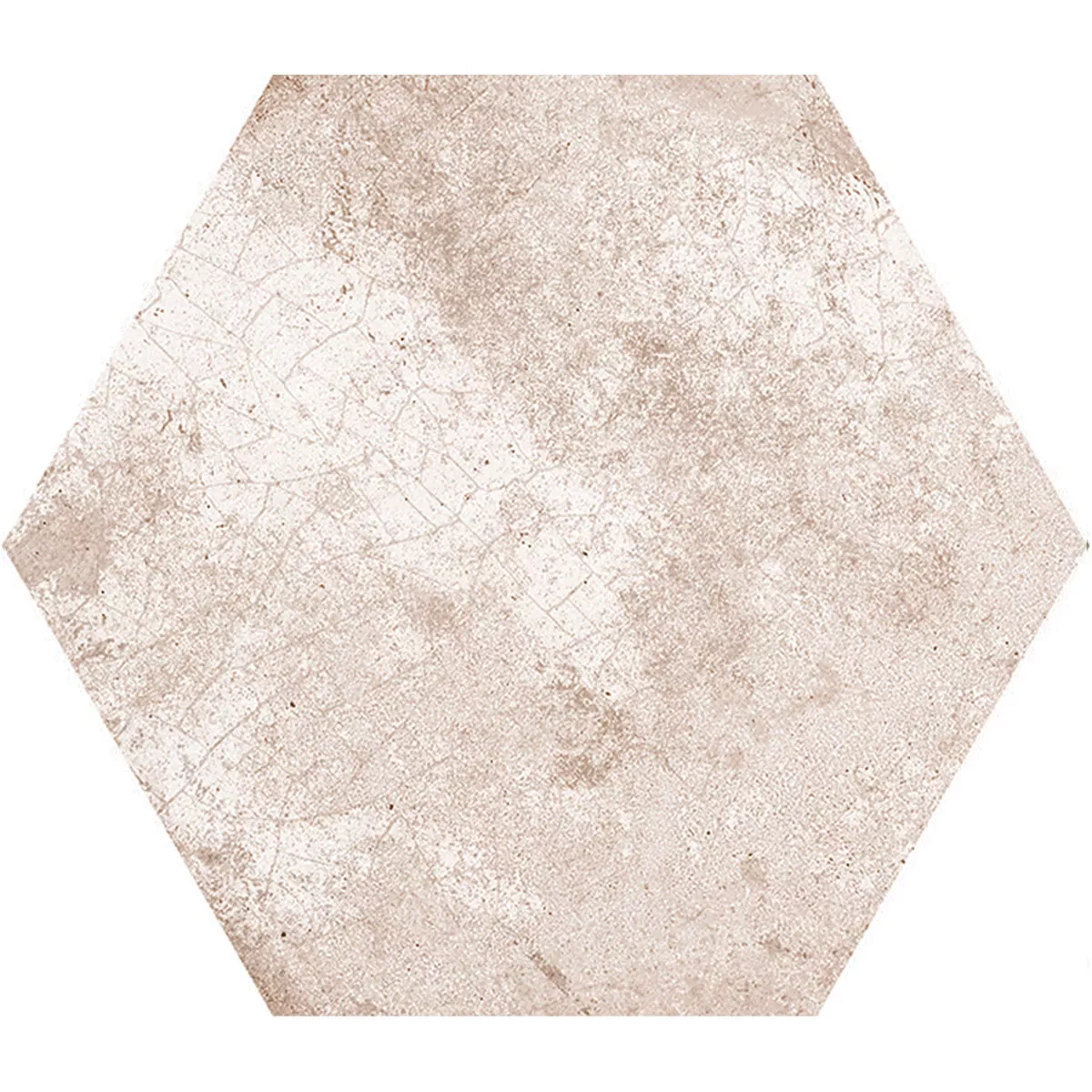 Porcellanato Fliser Honiara Hexagon Frundlæggende Flise Taupe 22,5x25,9cm