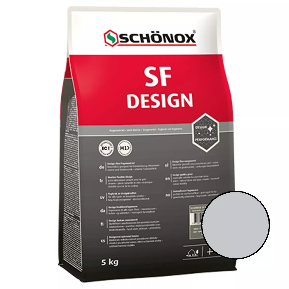 Fugemasse Schönox SF Design Sølvgrå 5 kg