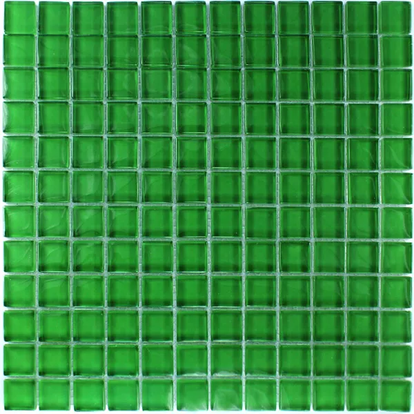 Prøve Glasmosaik  Grøn Uni