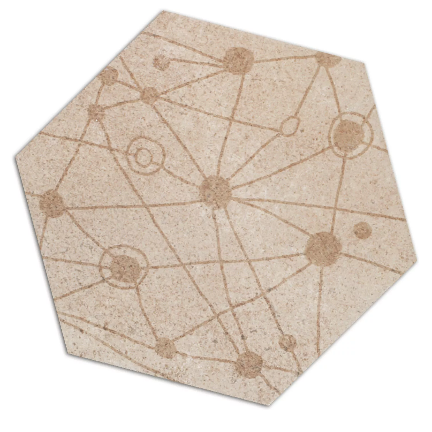 Cement Fliser Optik Decor Hexagon Atlanta Beige Skifer