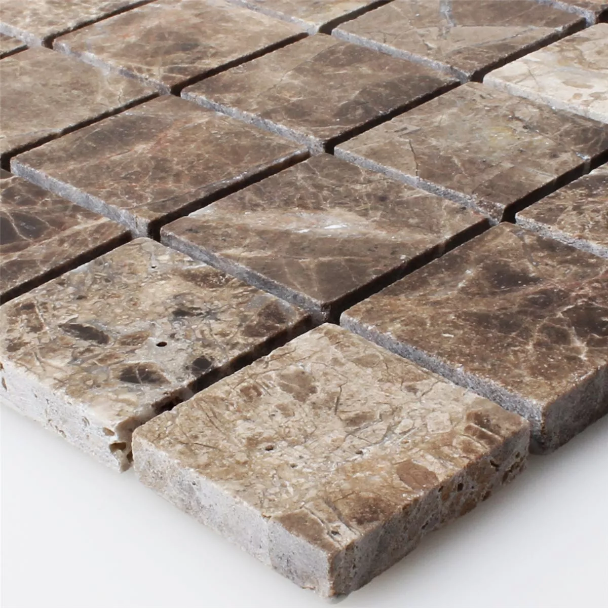 Mosaik Fliser Marmor Emprador Brun 32x32mm Mosaik Fliser Marmor Emprador Brun 32x32mm