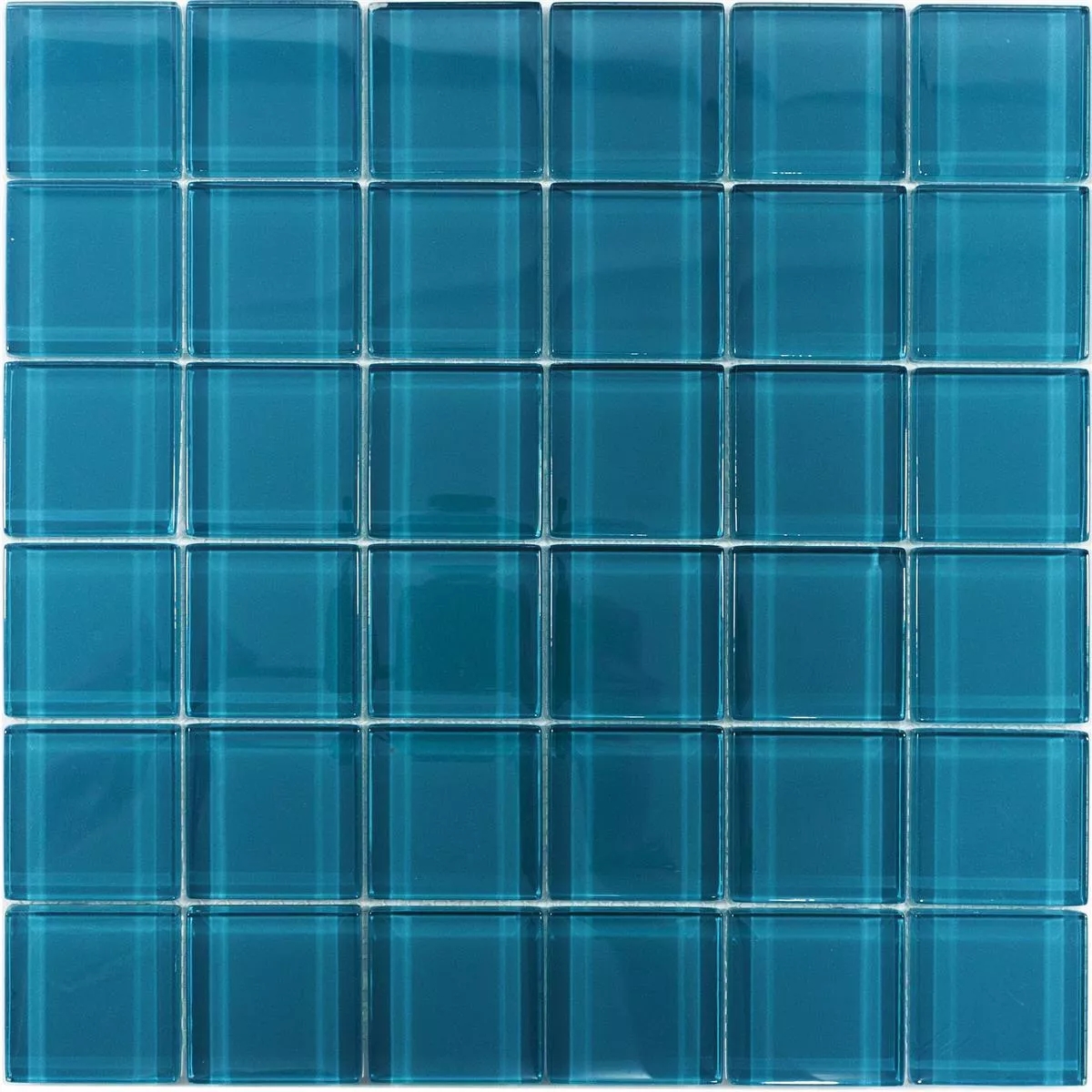 Prøve Glasmosaik Fliser Melmore Blå