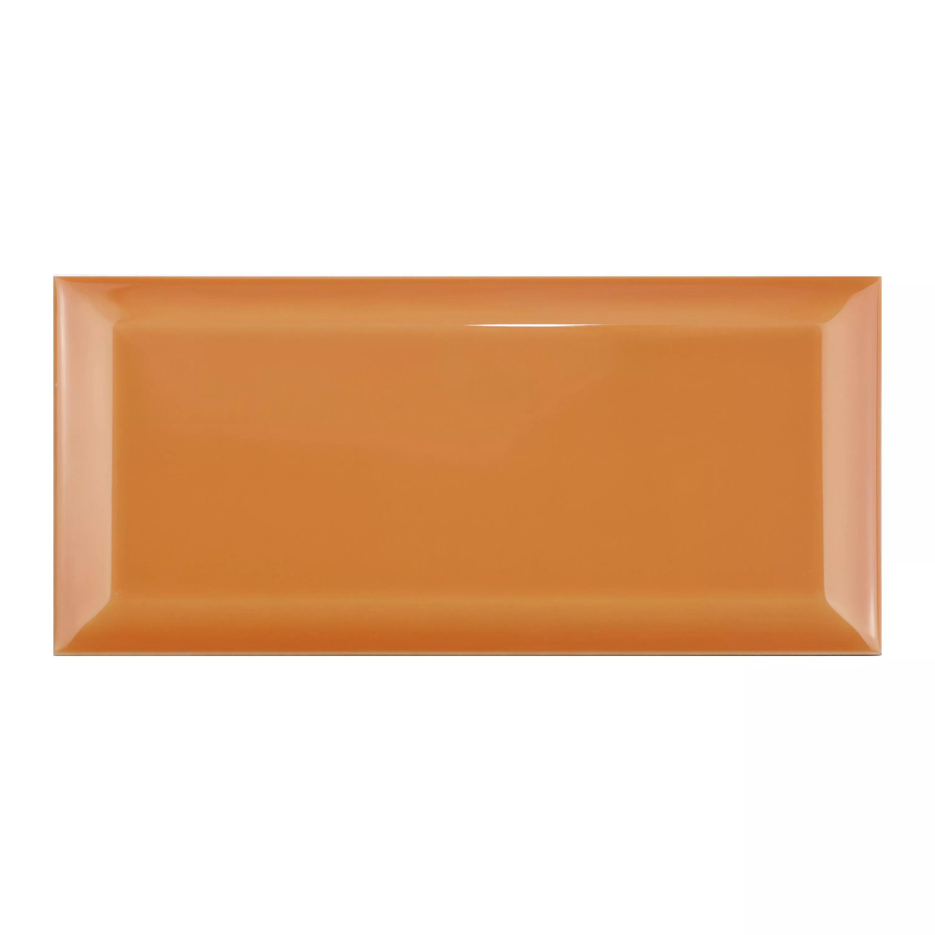 Metro Vægfliser Brasilia Med Facet 7,5x15x0,7cm Naranja Metro Vægfliser Brasilia Med Facet 7,5x15x0,7cm Naranja
