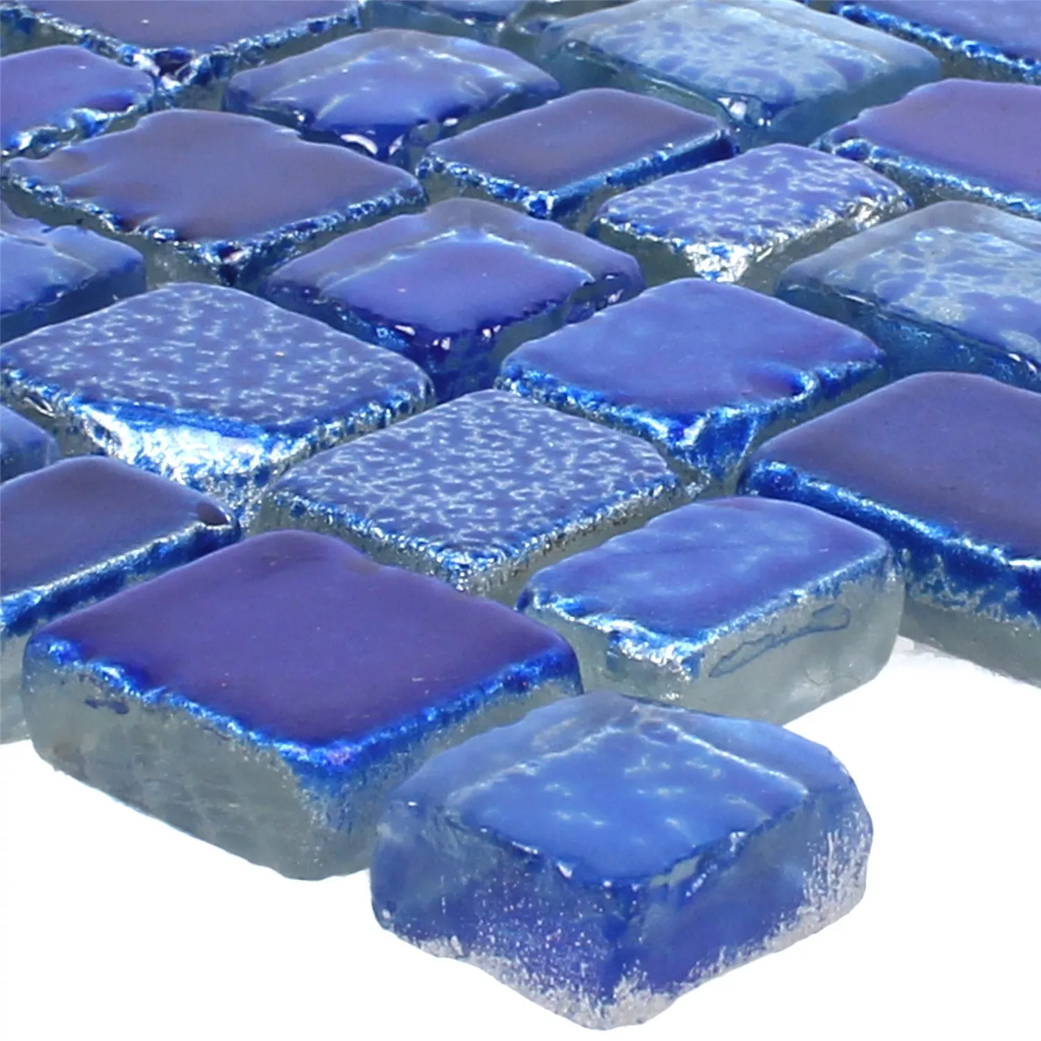 Mosaik Fliser Glas Roxy Blå