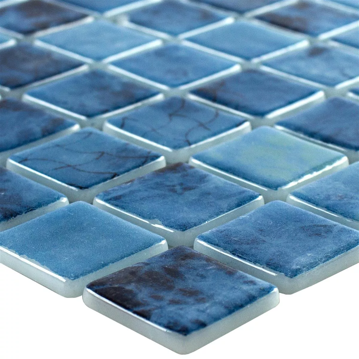 Swimmingpool Mosaik Baltic Blå 25x25mm