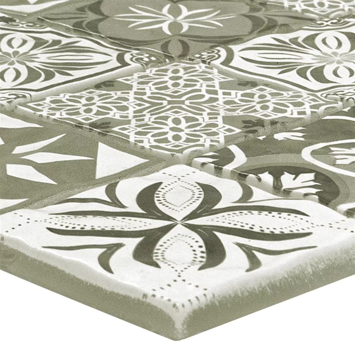 Glasmosaik Fliser Magnolia Ornament Lysbrun Glasmosaik Fliser Magnolia Ornament Lysbrun