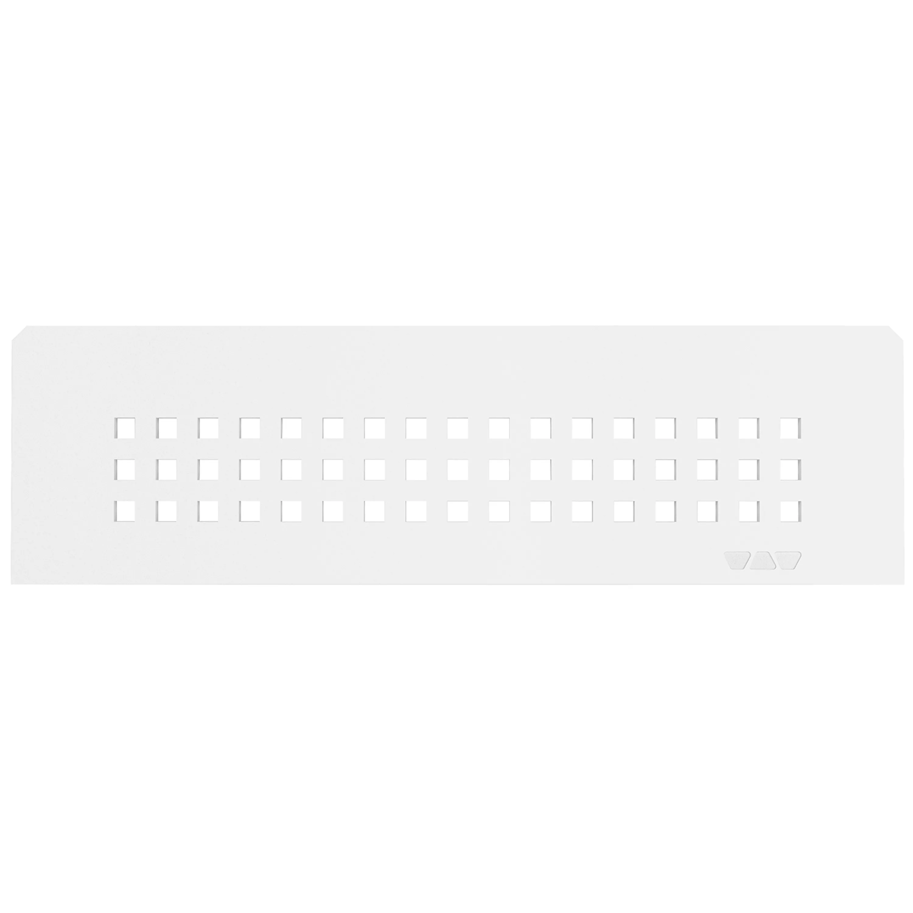 Nichevæghylde Schlüter rektangulær 30x8,7 cm firkantet hvid