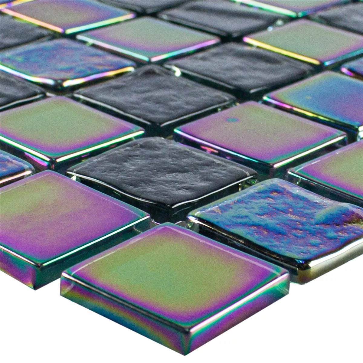 Glasmosaik Fliser Nacre Effekt Manor Sort Glasmosaik Fliser Nacre Effekt Manor Sort