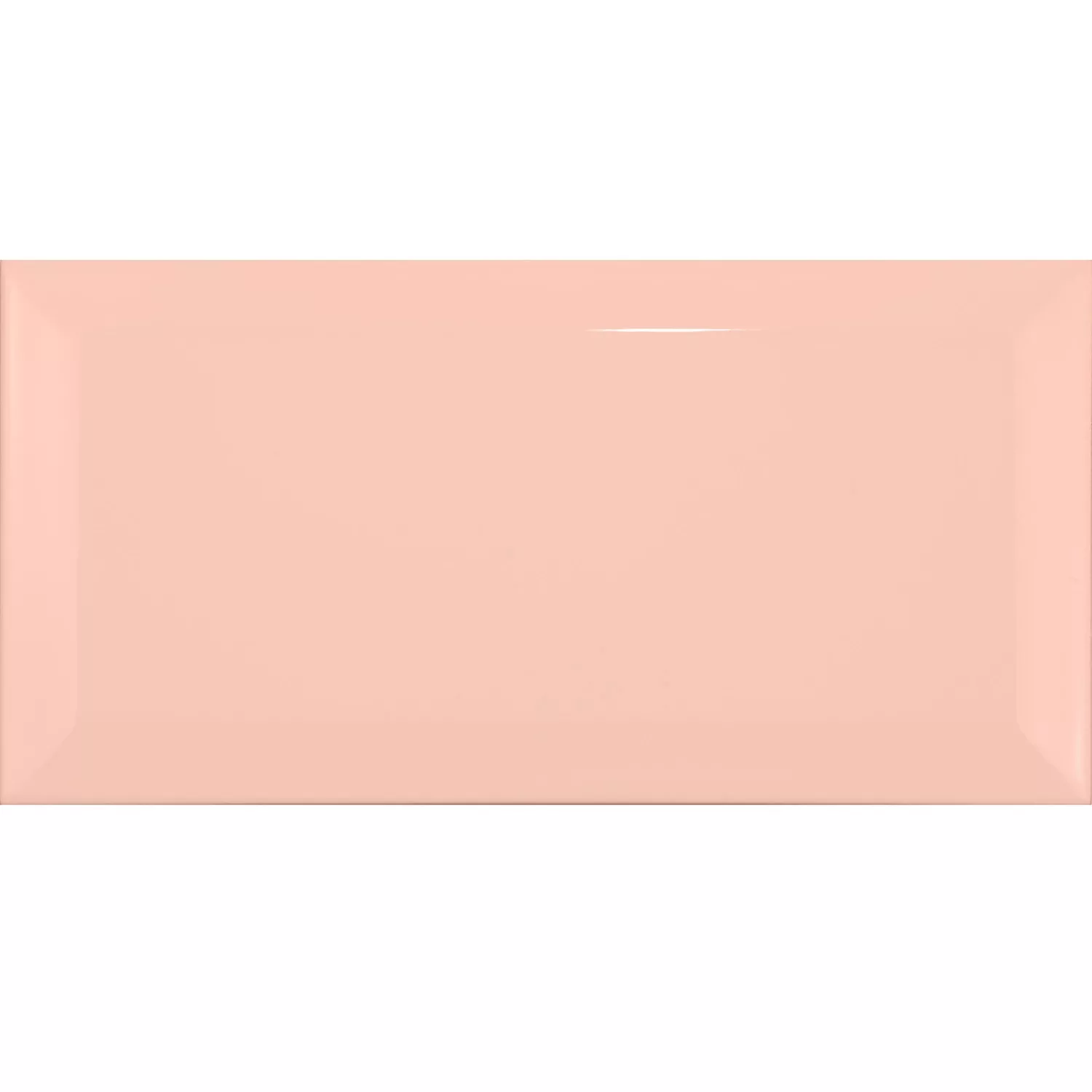 Metro flise Appelsin Strålende 7,5x15 cm Med Facet Pitcox Salmon
