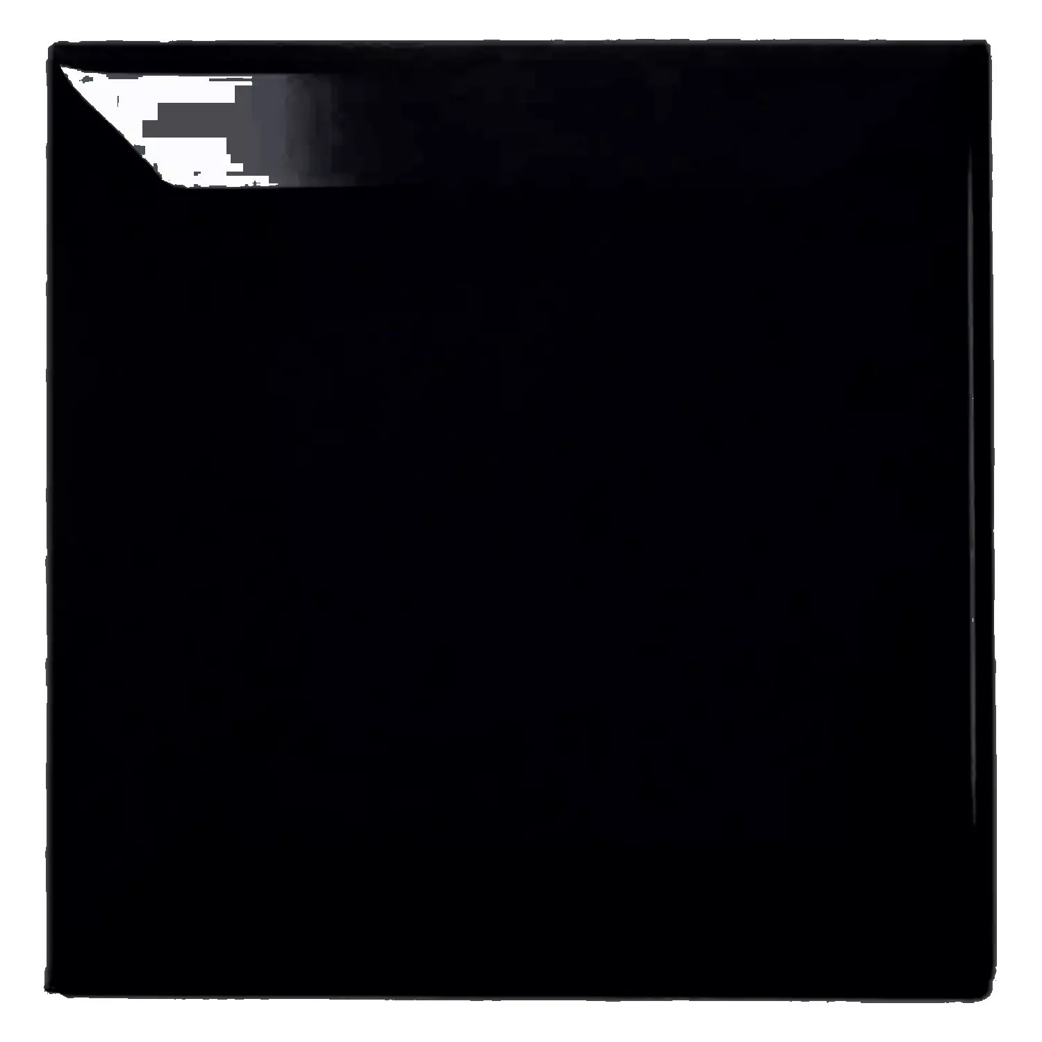 Metro flise Sort Strålende 10x10 cm Med Facet Catarina Negro