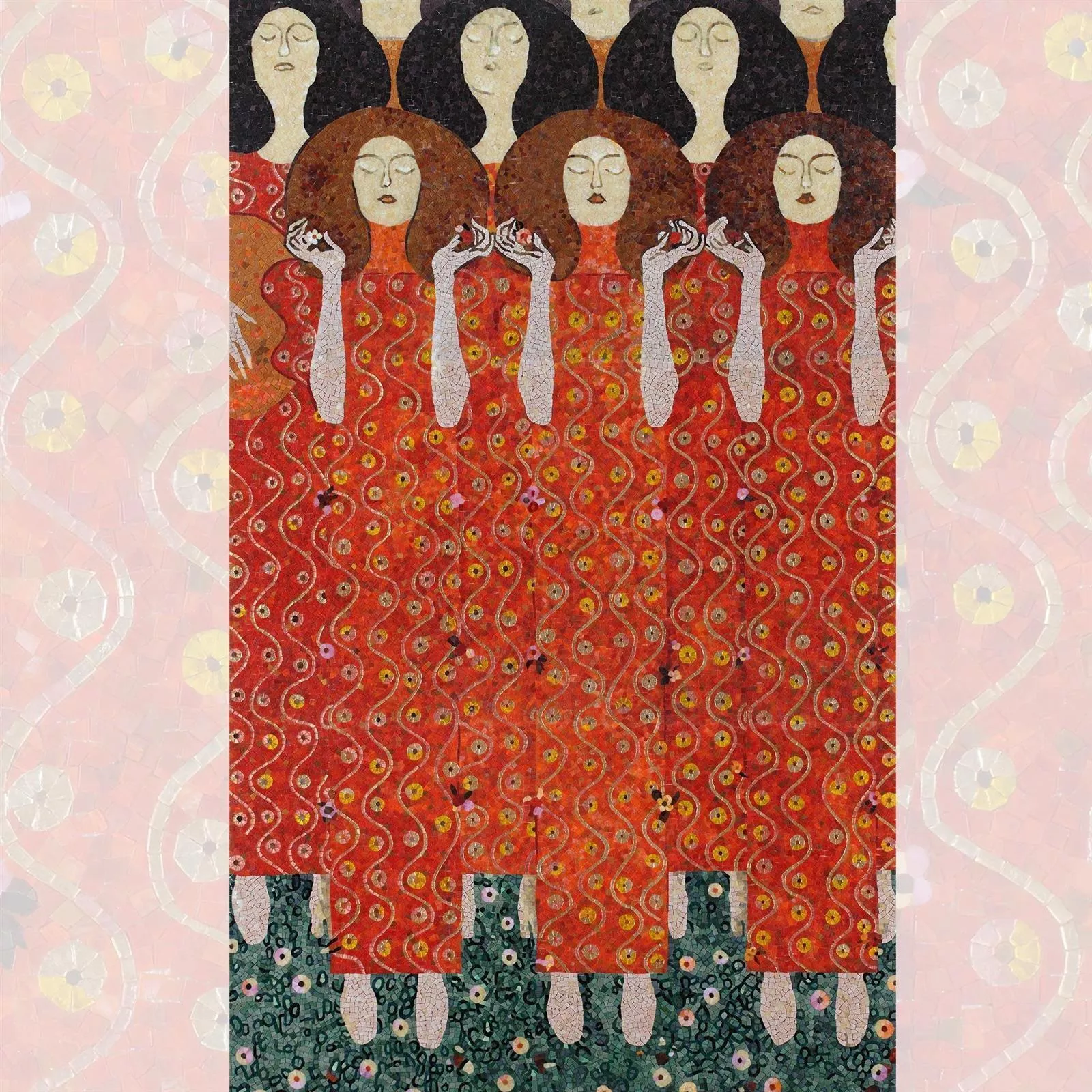 Glasmosaik Billede Singers 90x240cm