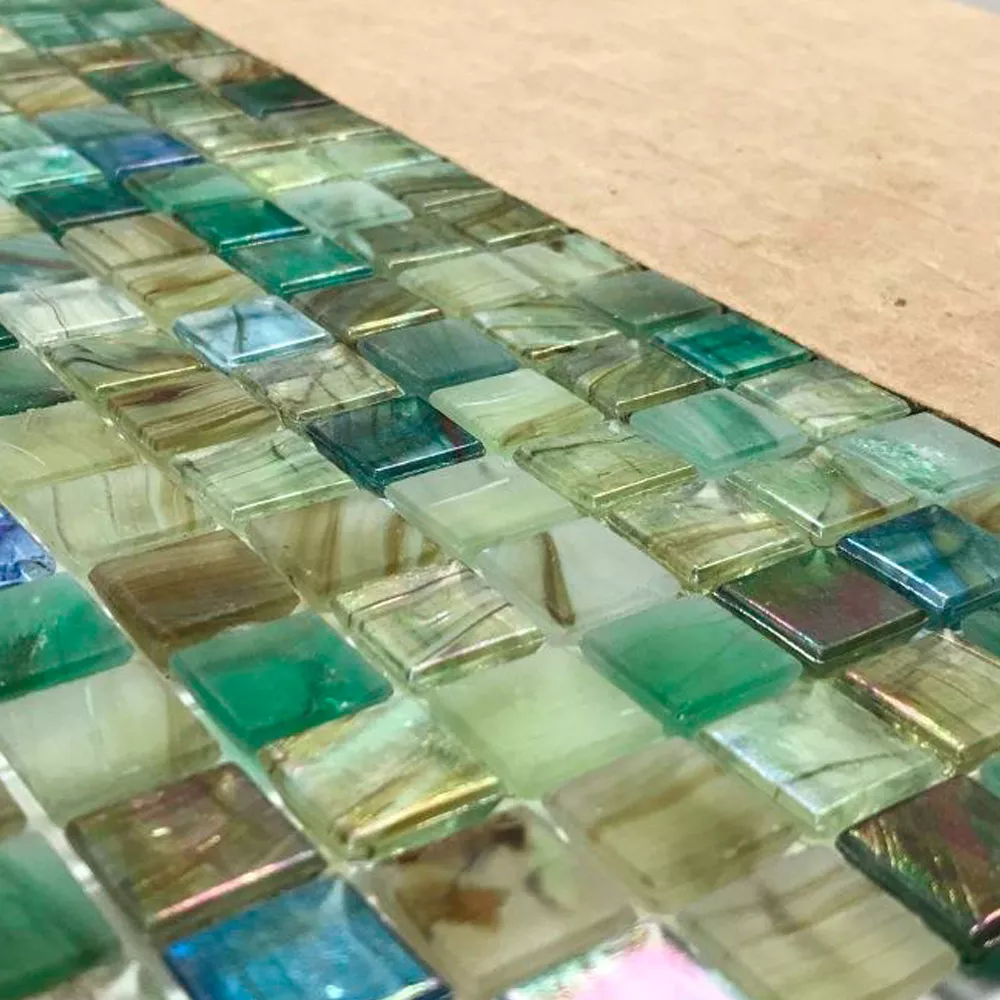 Prøve Glas Swimmingpool Mosaik Fliser Pergamon Grøn
