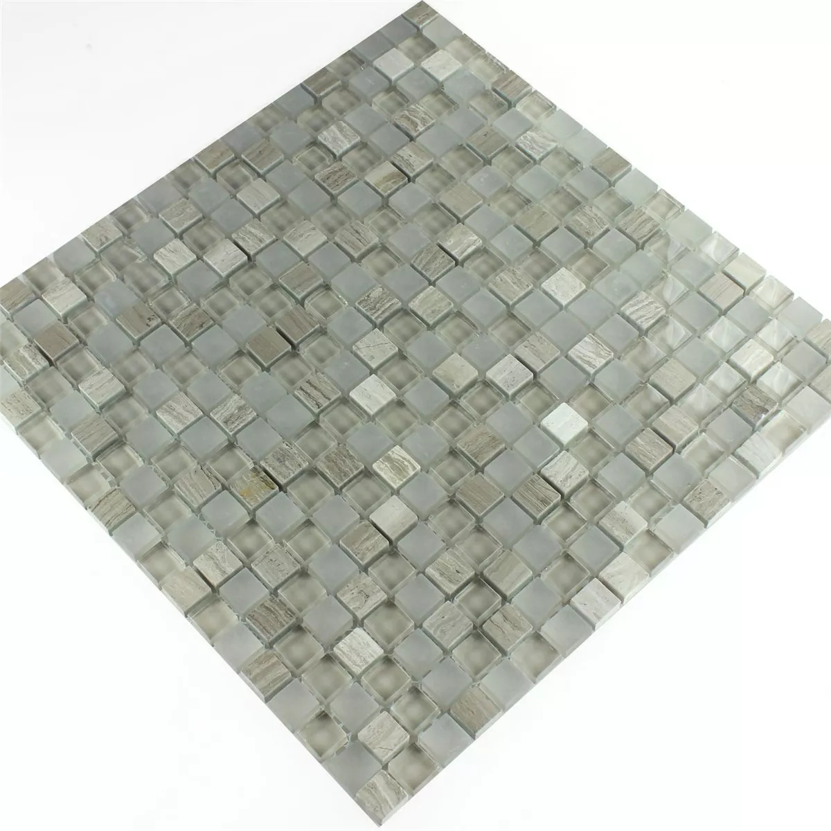 Mosaik Fliser Glas Marmor Burlywood 15x15x8mm