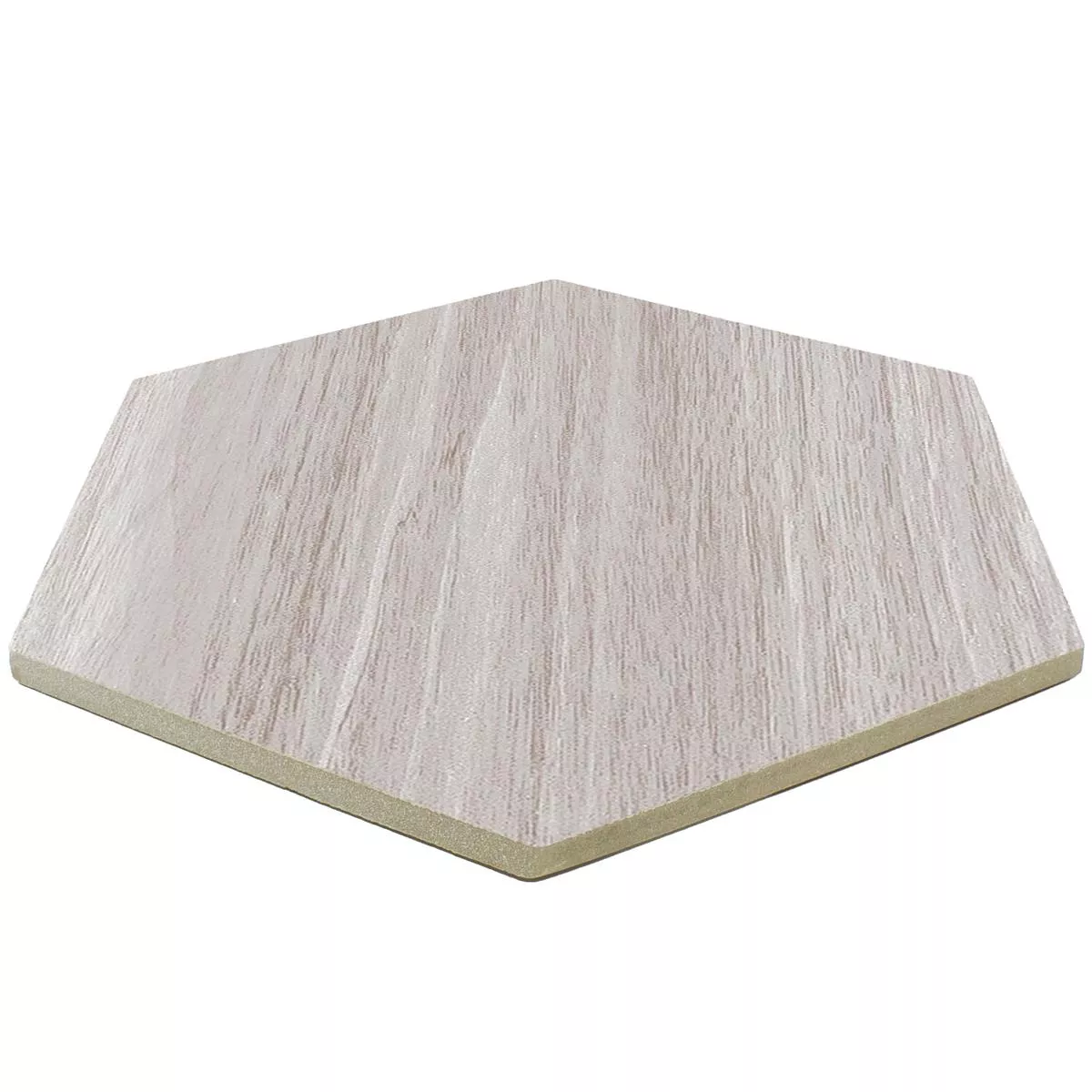 Porcellanato Fliser Hexwood Hexagon Gra 22,5 x 25,9cm