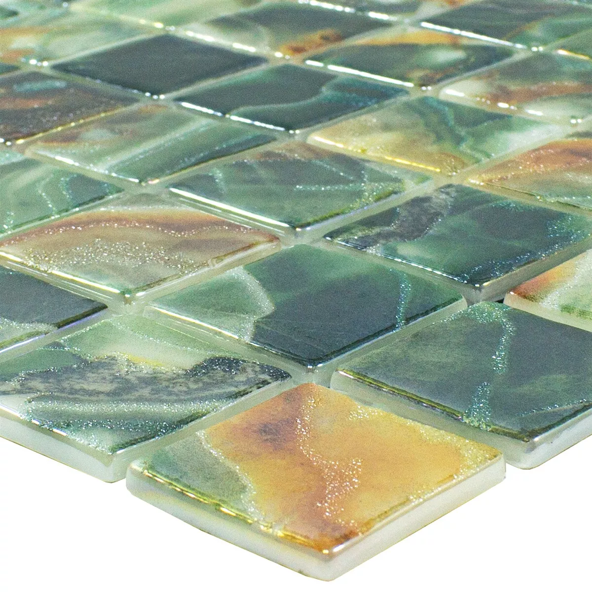 Glas Pool Mosaikfliesen Carolina Smaragdgrün