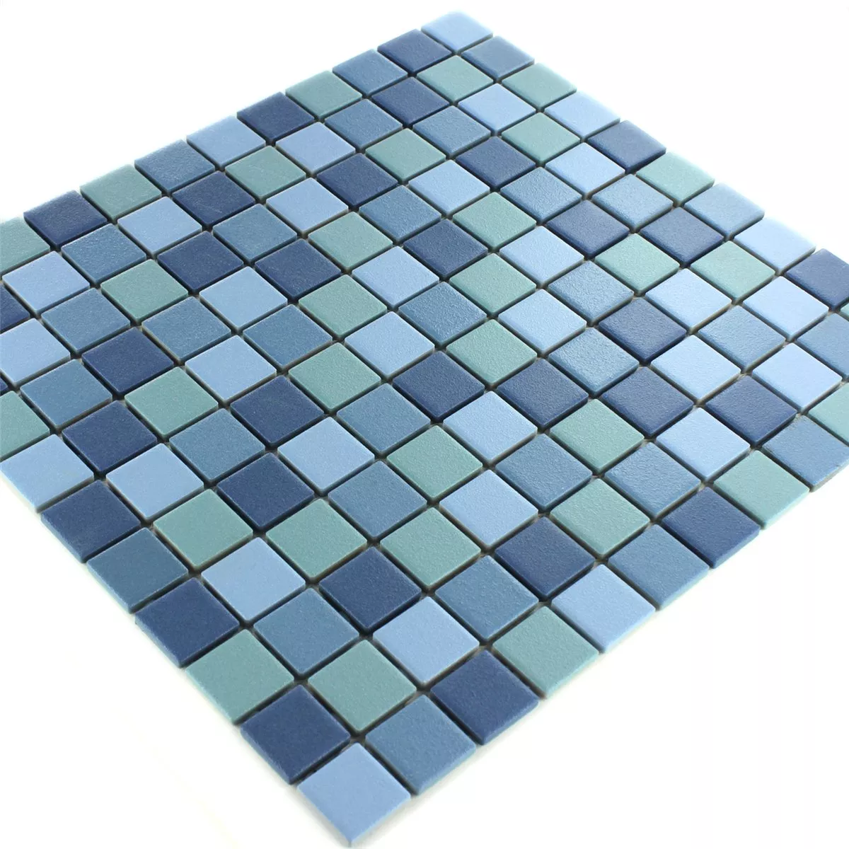 Prøve Mosaik Fliser Keramik Skridsikkerhed Blå Mix