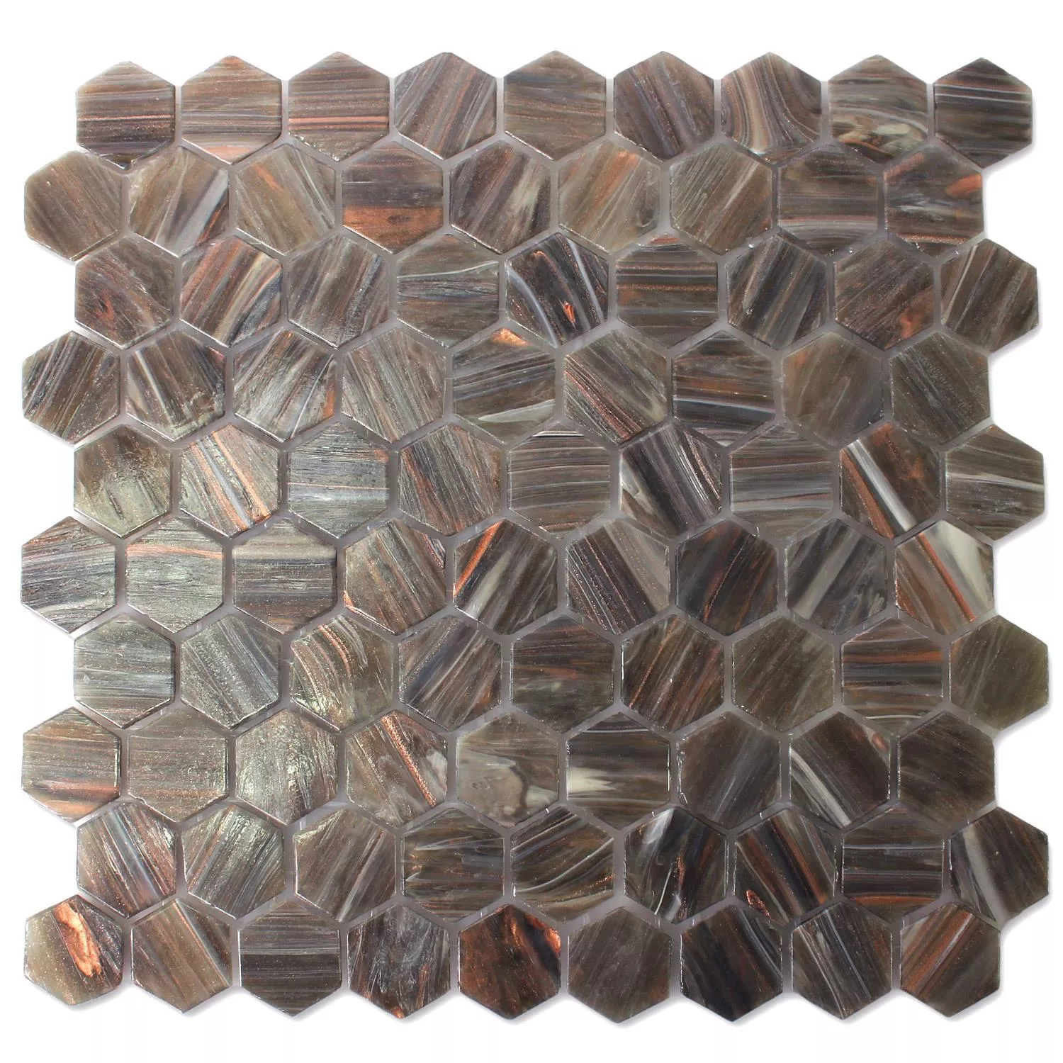 Trend-Vi Mosaik Fliser Glas Hexagon 218
