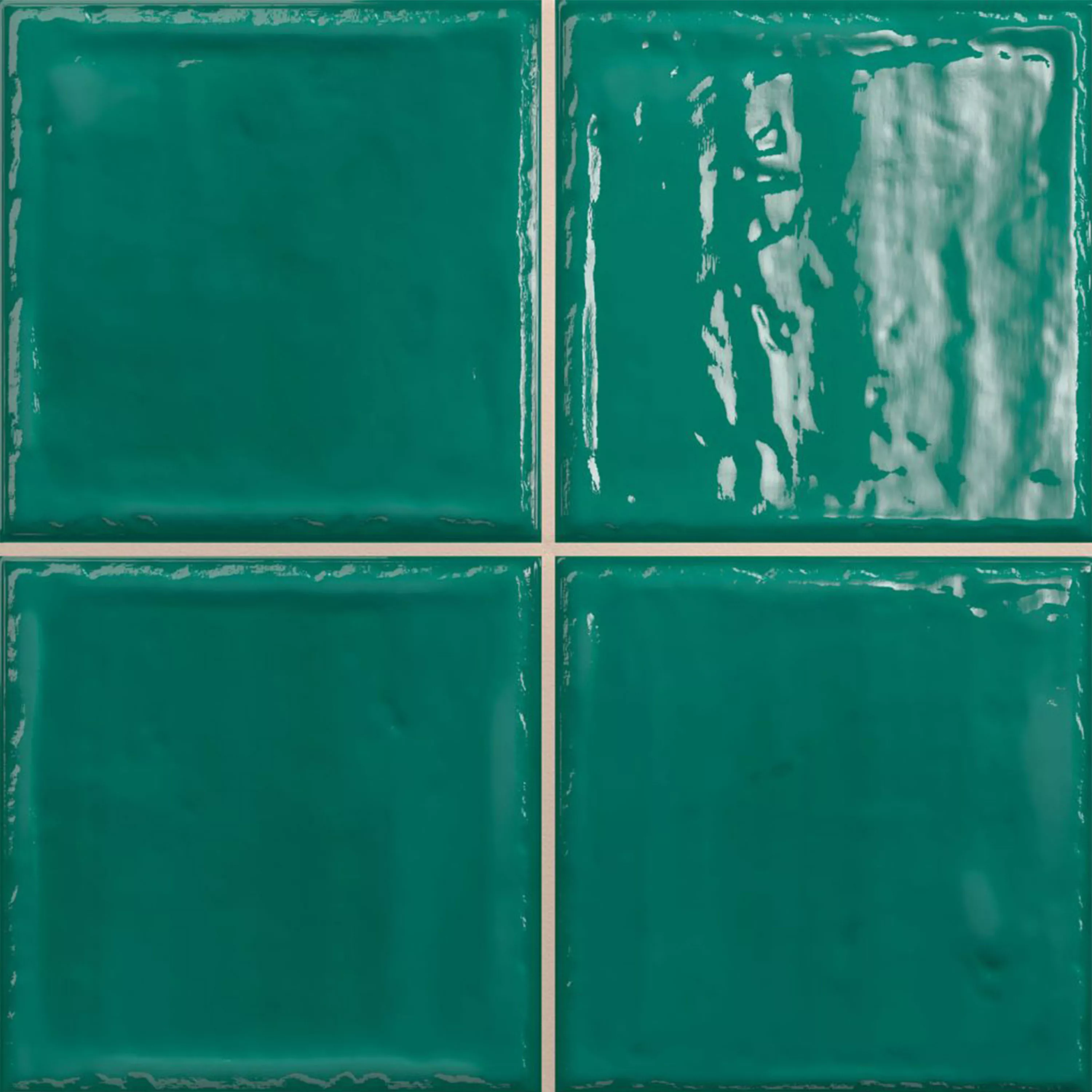 Vægfliser Verbania Strålende Bølgepap Grøn 20x20cm