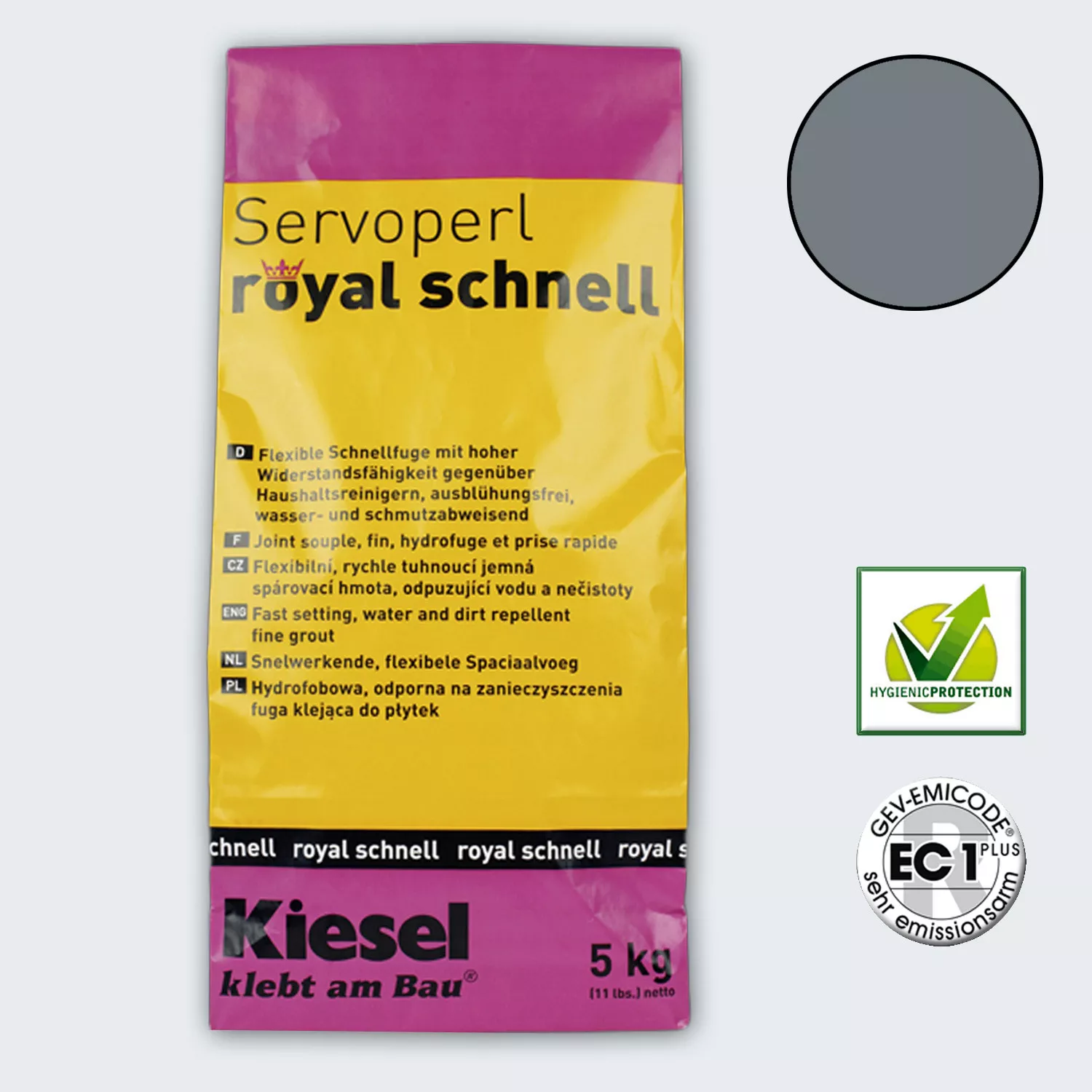 Kiesel Servoperl Royal - Hurtig Indstilling, Fleksibel Samling (5 Kg Basalt)