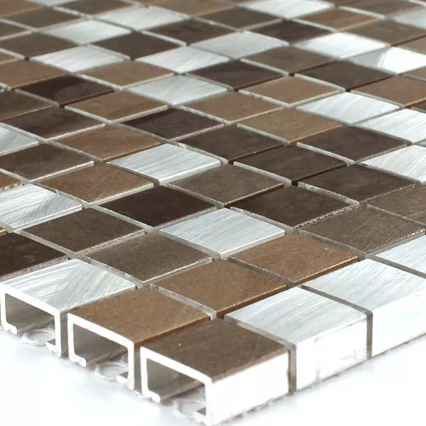 Prøve Aluminium Mosaik Fliser Kobber Mix 