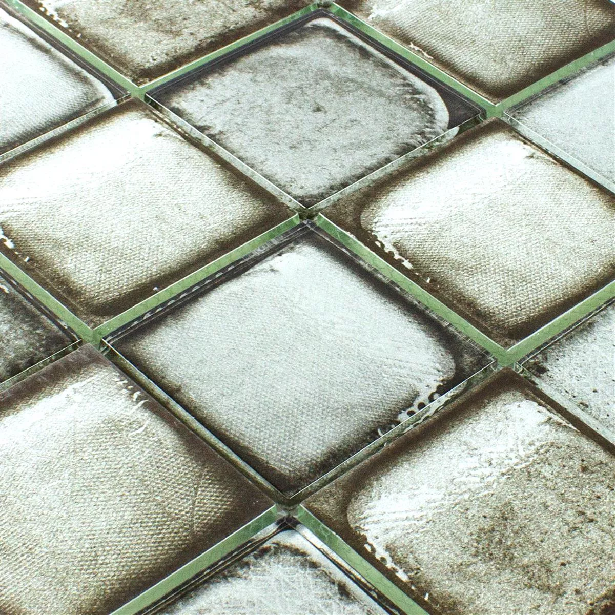 Glasmosaik Fliser Cement Optik Granada Gra