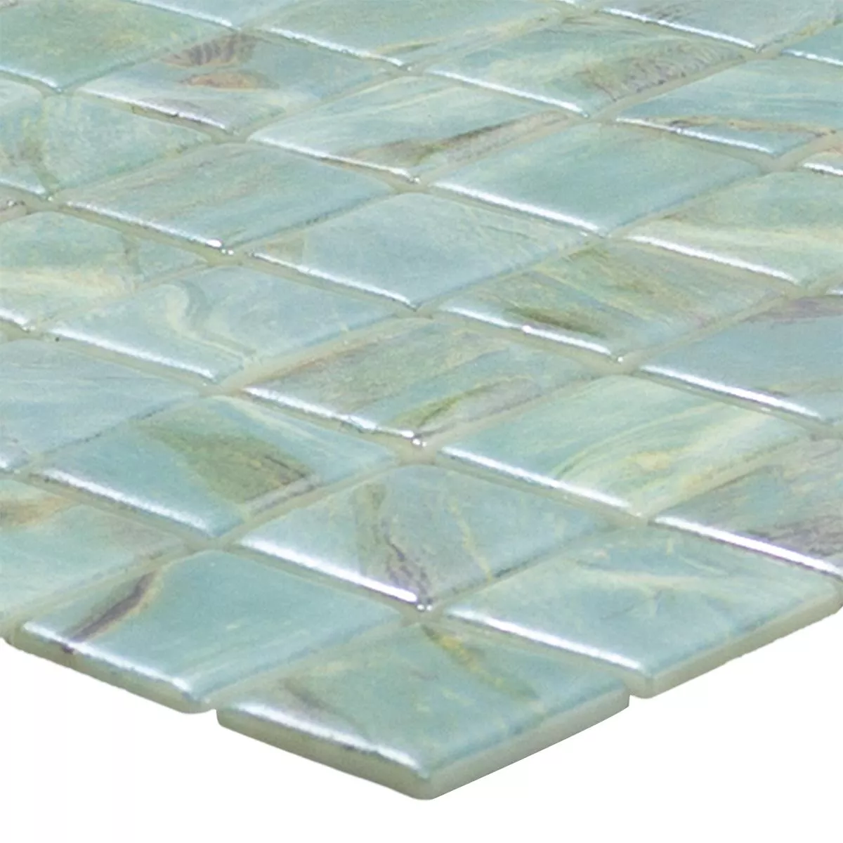 Glas Swimmingpool Mosaik Alassio Turkis 25