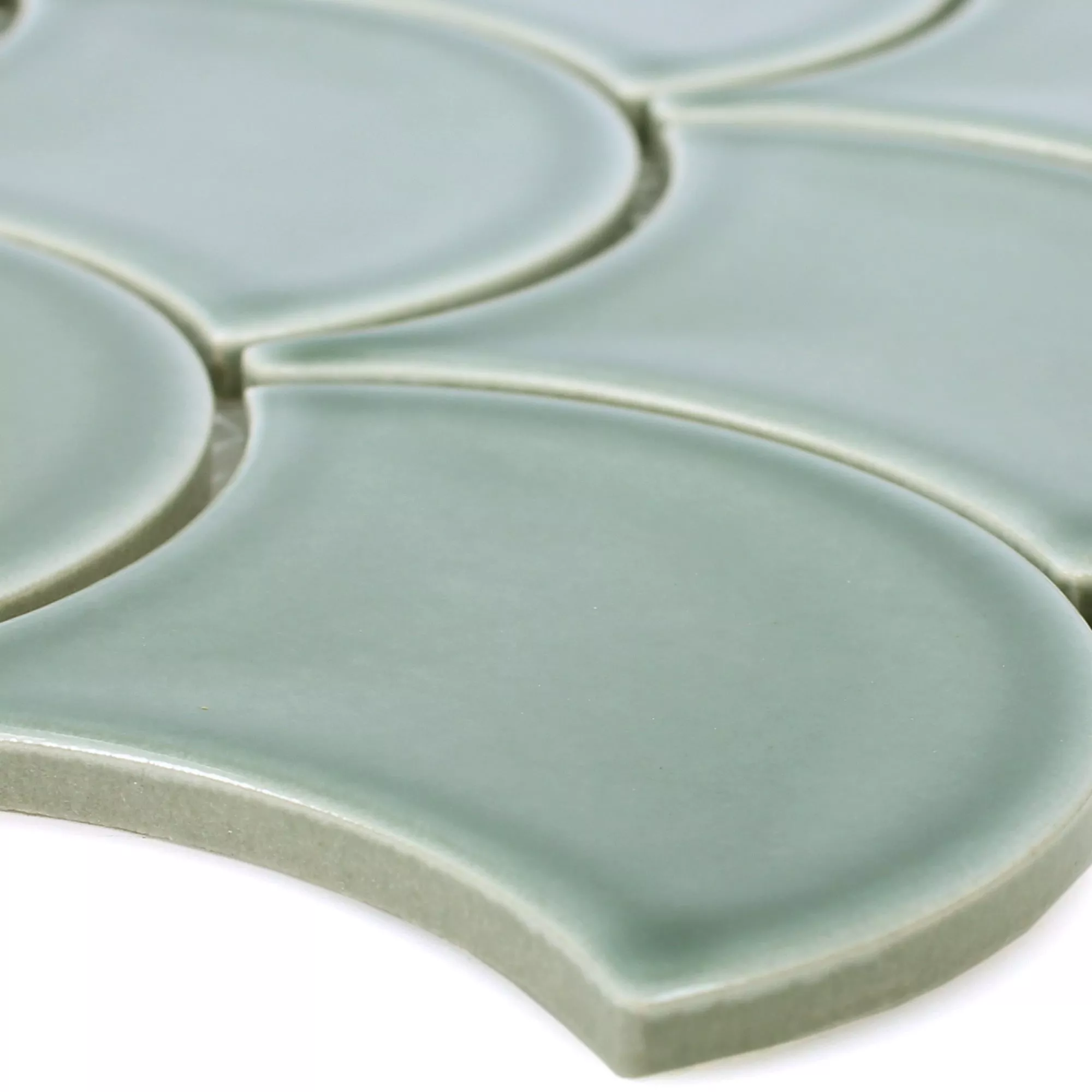 Prøve Keramik Mosaikfliser Madison Grøn