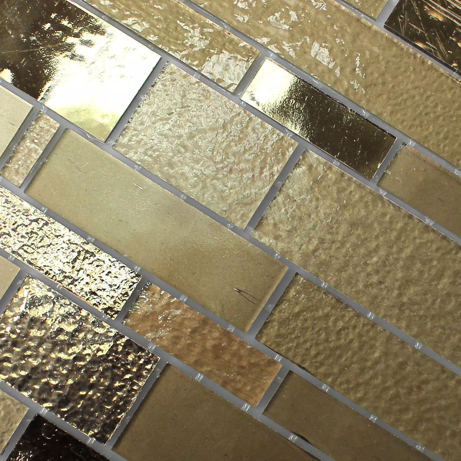 Trend-Vi Mosaik Fliser Glas Metropolis Bronzite