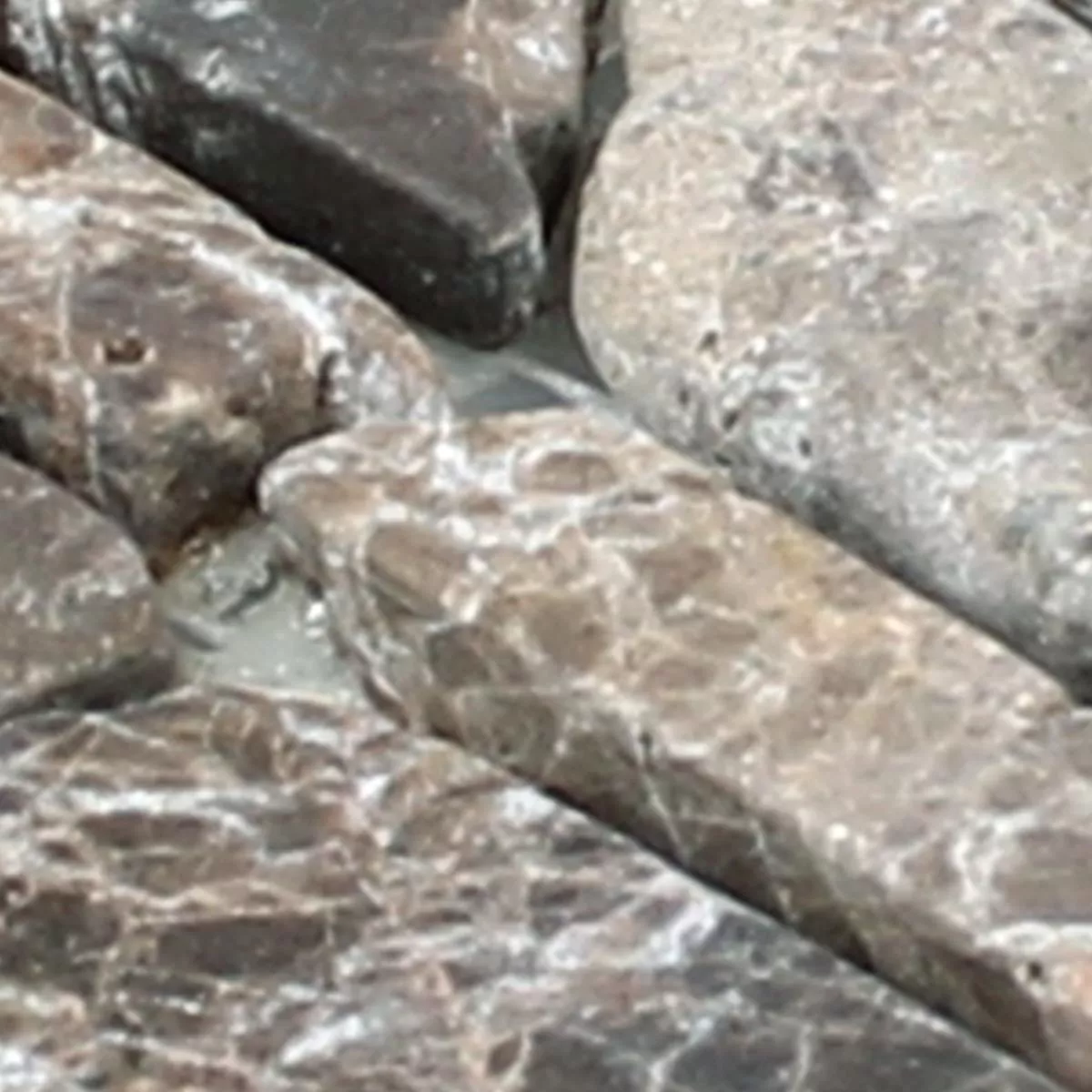 Prøve Mosaikfliser Marmor Havel Brick Castanao