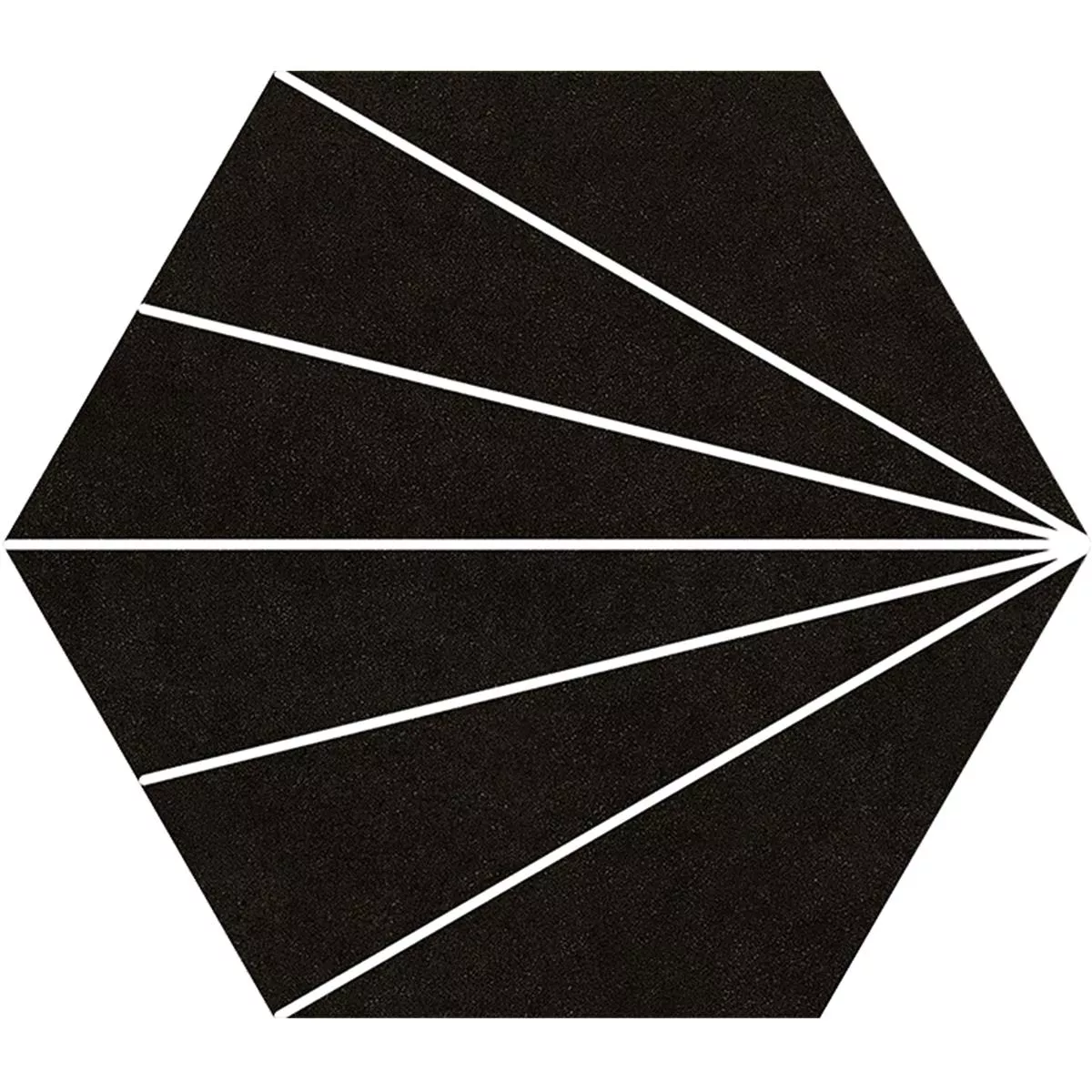 Porcellanato Fliser Millennium Hexagon 3D Optik Sort 22,5 x 25,9cm Porcellanato Fliser Millennium Hexagon 3D Optik Sort 22,5 x 25,9cm
