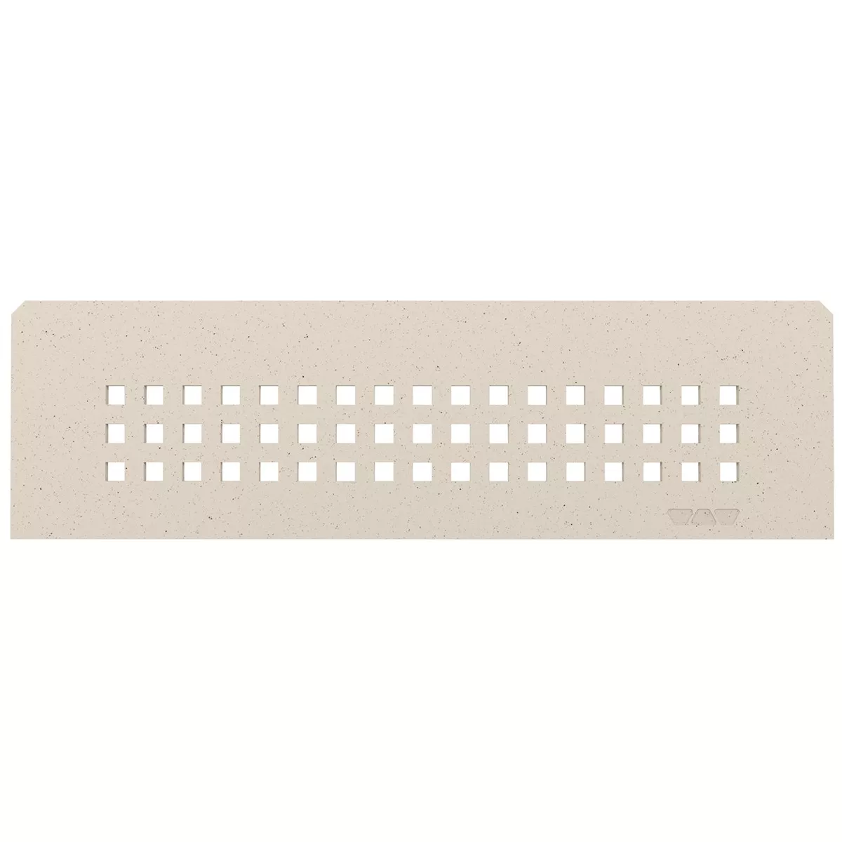 Nichevæghylde Schlüter rektangulær 30x8,7 cm firkantet elfenben