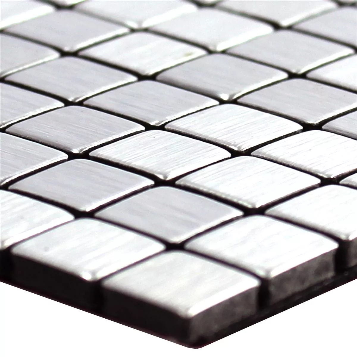 Metal Mosaik Fliser Wygon Selvklæbende Sølv 10mm Metal Mosaik Fliser Wygon Selvklæbende Sølv 10mm