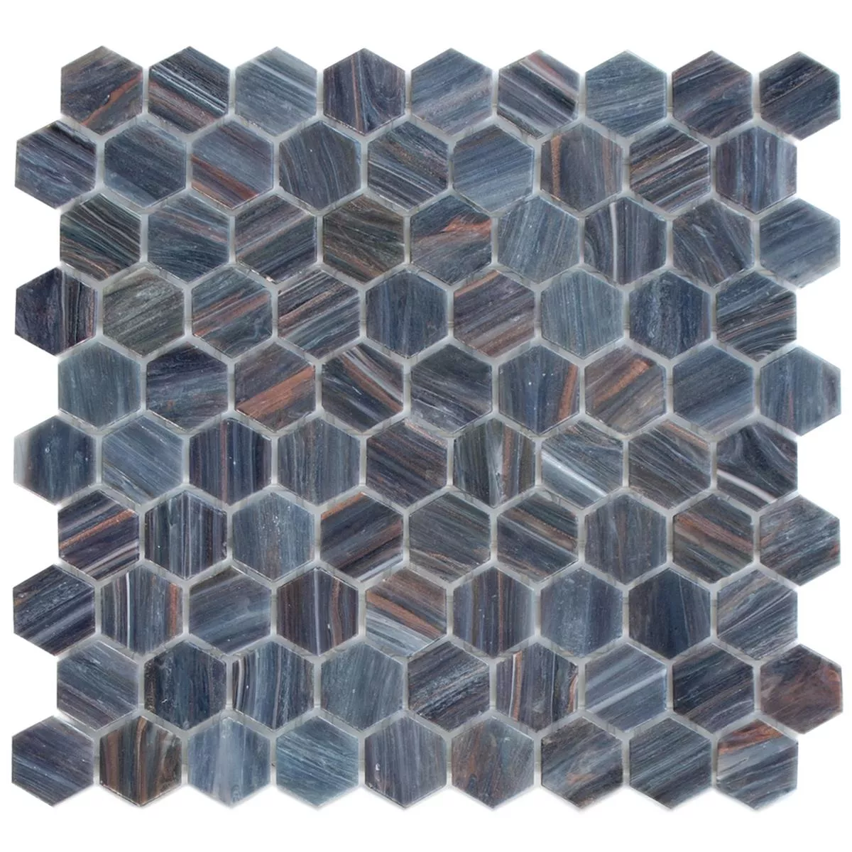 Trend-Vi Mosaik Fliser Glas Hexagon 218